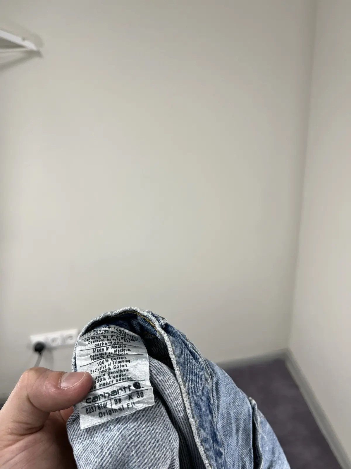 Carhartt Vintage 90s Carhartt USA Faded Blue Hype Baggy Jeans Size US 38 / EU 54 - 11 Thumbnail