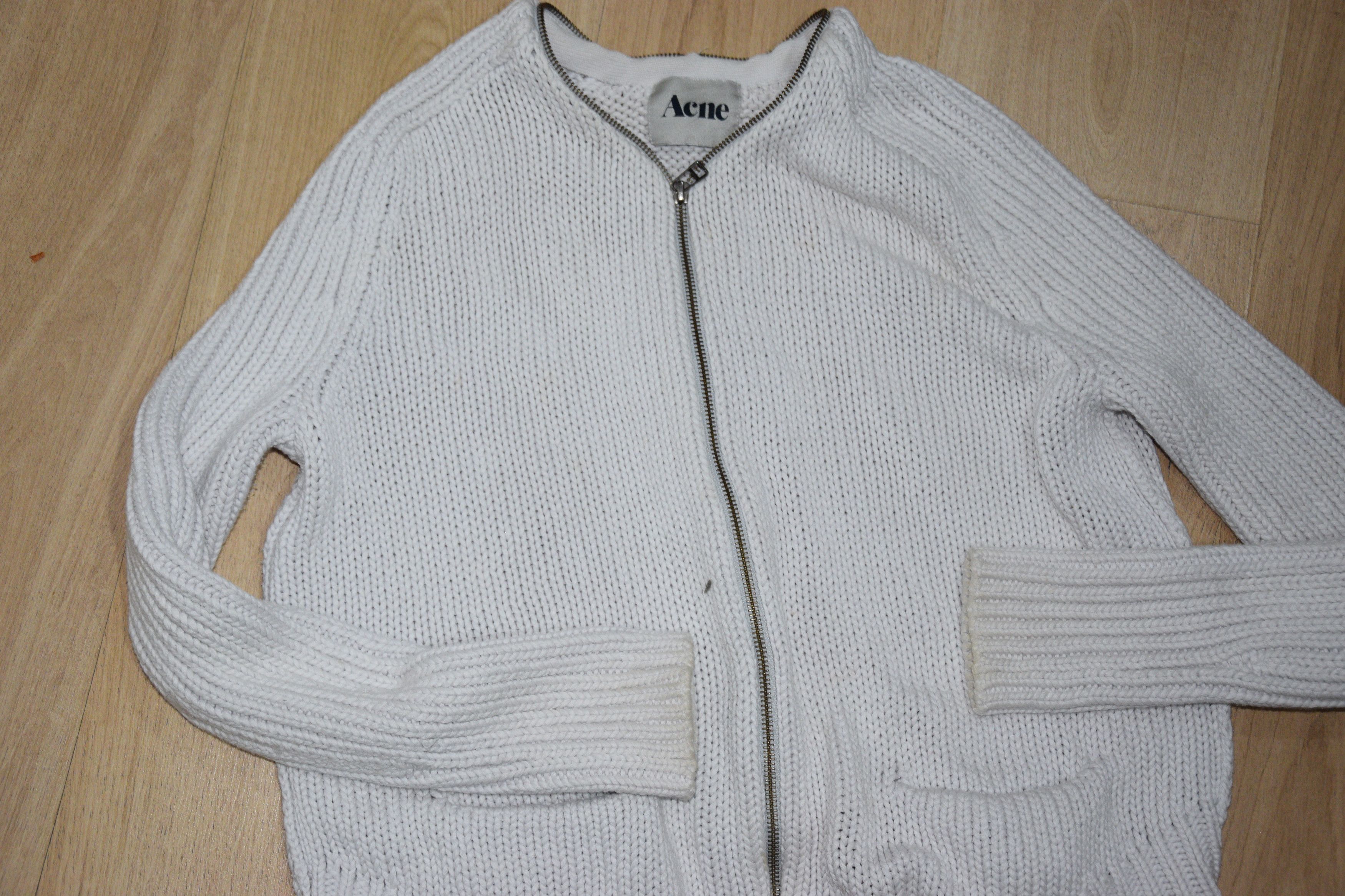 Acne Studios Acne Studios Zip-Up Ribbed Knit Cardigan Size S / US 4 / IT 40 - 3 Thumbnail