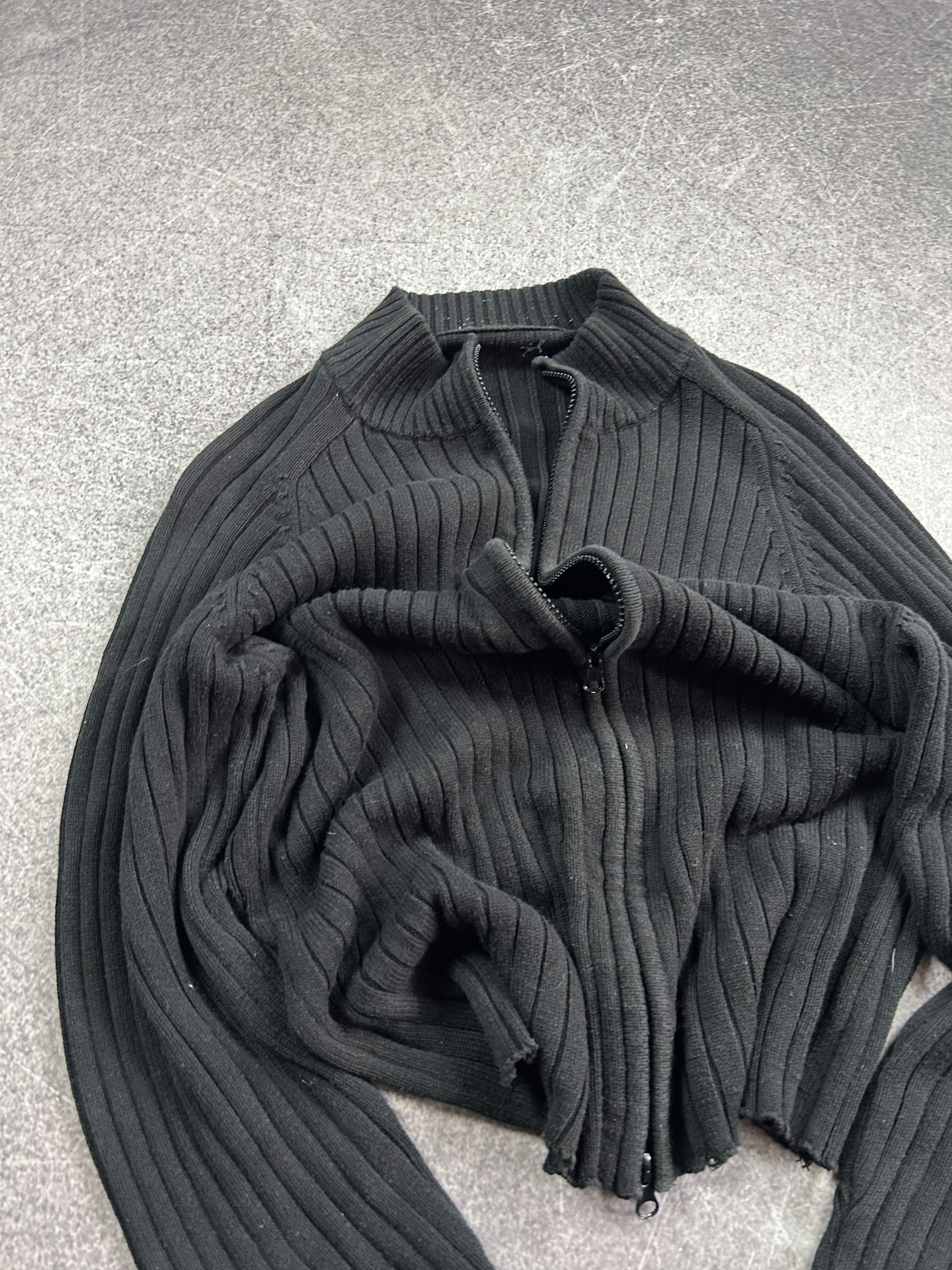 Japanese Brand vintage Y2K Junya Watanabe Balenci Style Zip Sweater 90s Size US S / EU 44-46 / 1 - 2 Thumbnail