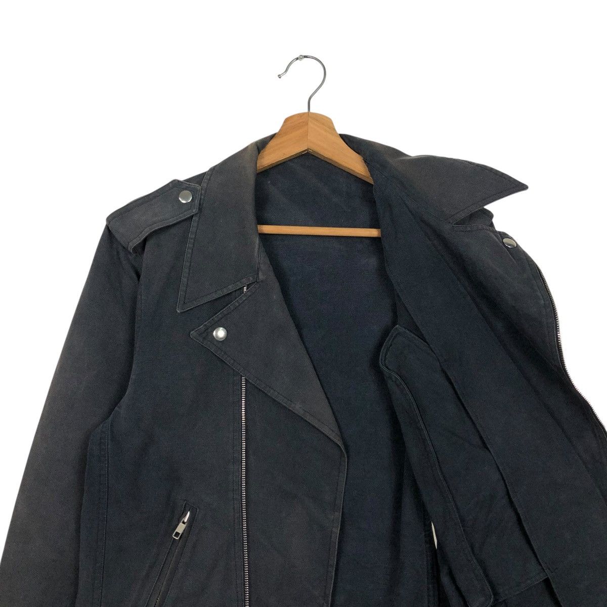 agnes b. 🔥CROPPED BIKER JACKET AGNES B. DOUBLE COLLAR Size US S / EU 44-46 / 1 - 14 Thumbnail