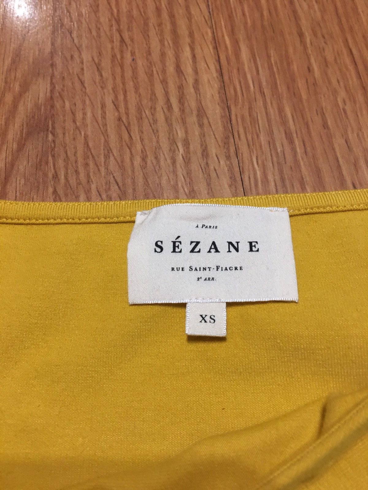 Sezane SEZANE Pippa Yellow Cotton Short Dress Size XS Size XS / US 0-2 / IT 36-38 - 10 Thumbnail