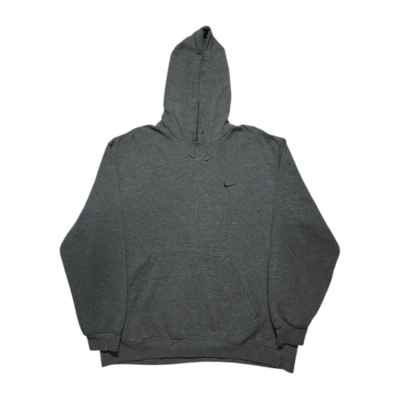 Nike × Vintage Y2K Nike Hoodie Charcoal Gray Size US XXL / EU 58 / 5 - 1 Thumbnail