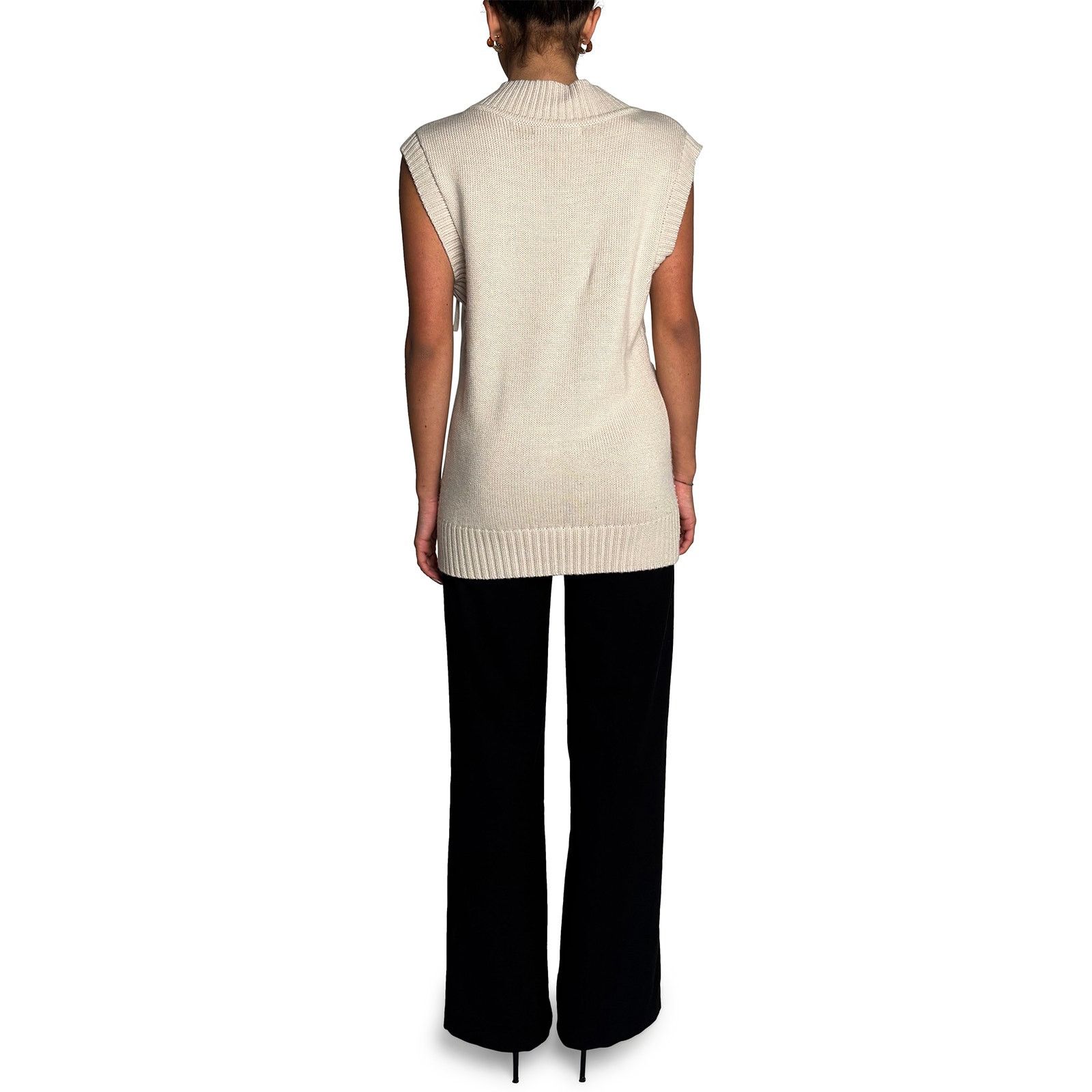 Other Knit Cream Vest Size M / US 6-8 / IT 42-44 - 5 Thumbnail