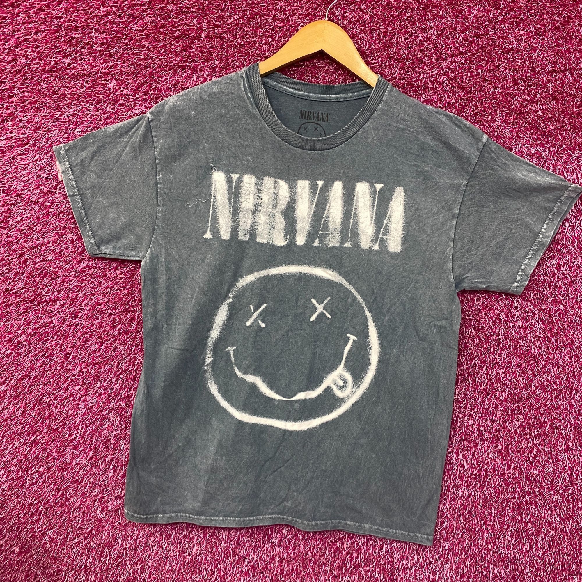 Nirvana Nirvana Nevermind Tour Dead Eye Smiley Band Gray T-Shirt Lar Size US L / EU 52-54 / 3 - 3 Thumbnail