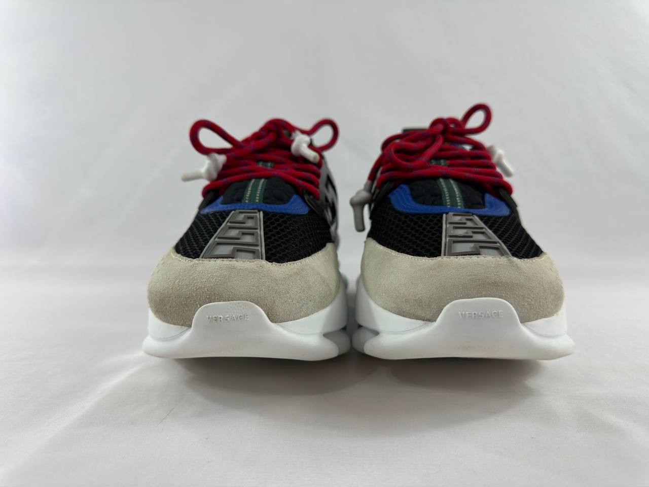 Versace Versace Chain Reaction Red Blue Black Sneakers Size US 11 / EU 44 - 4 Thumbnail