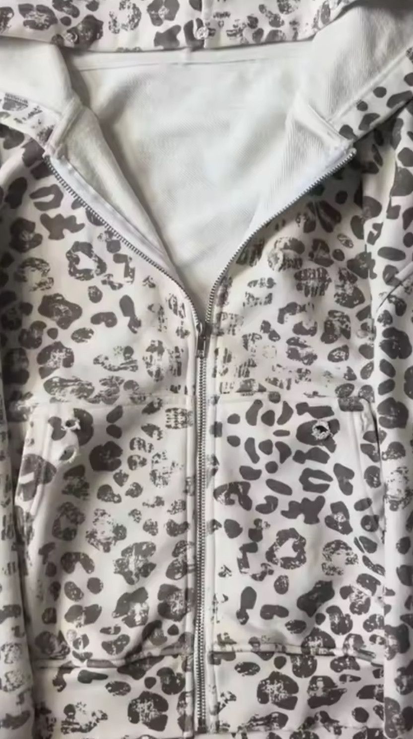Other Fashion Punk Y2K Grunge Leopard Print Flurry Hat Fur Hoodies Size US L / EU 52-54 / 3 - 4 Thumbnail