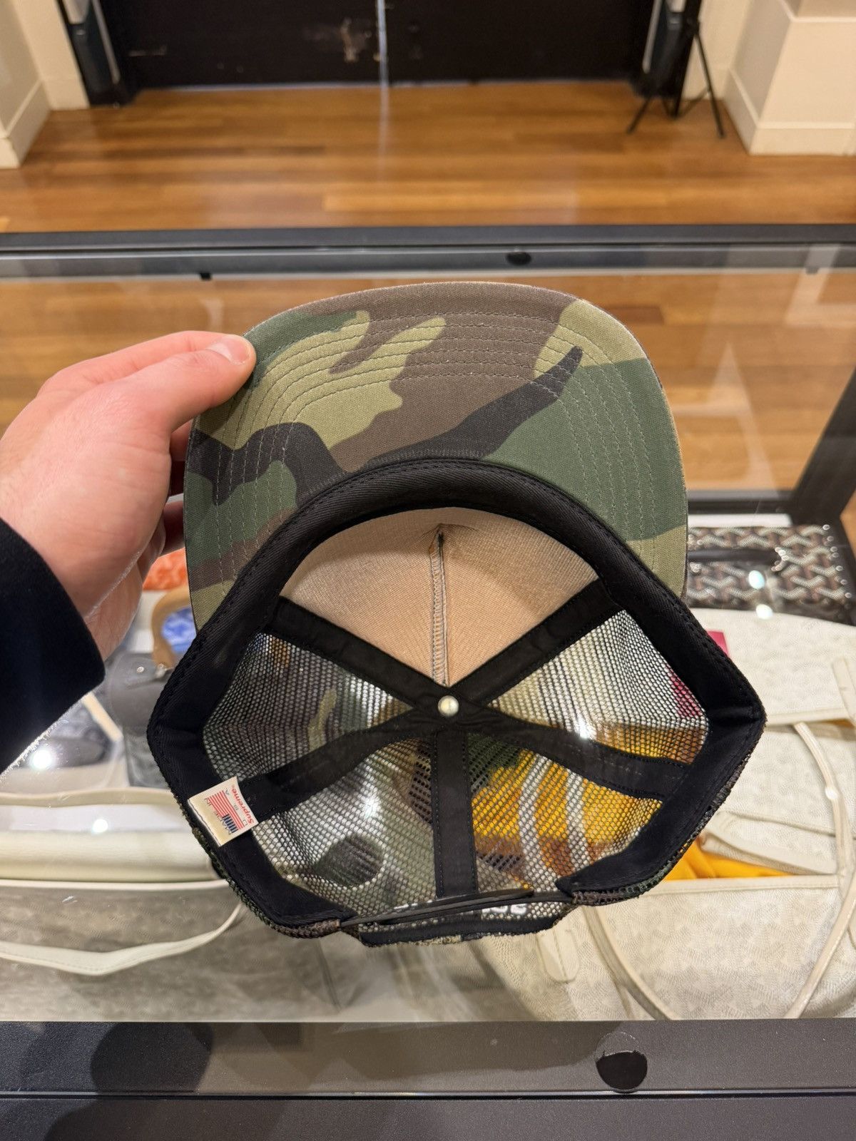 Supreme Supreme Wrench Mesh Trucker Hat - Camo Size ONE SIZE - 6 Thumbnail