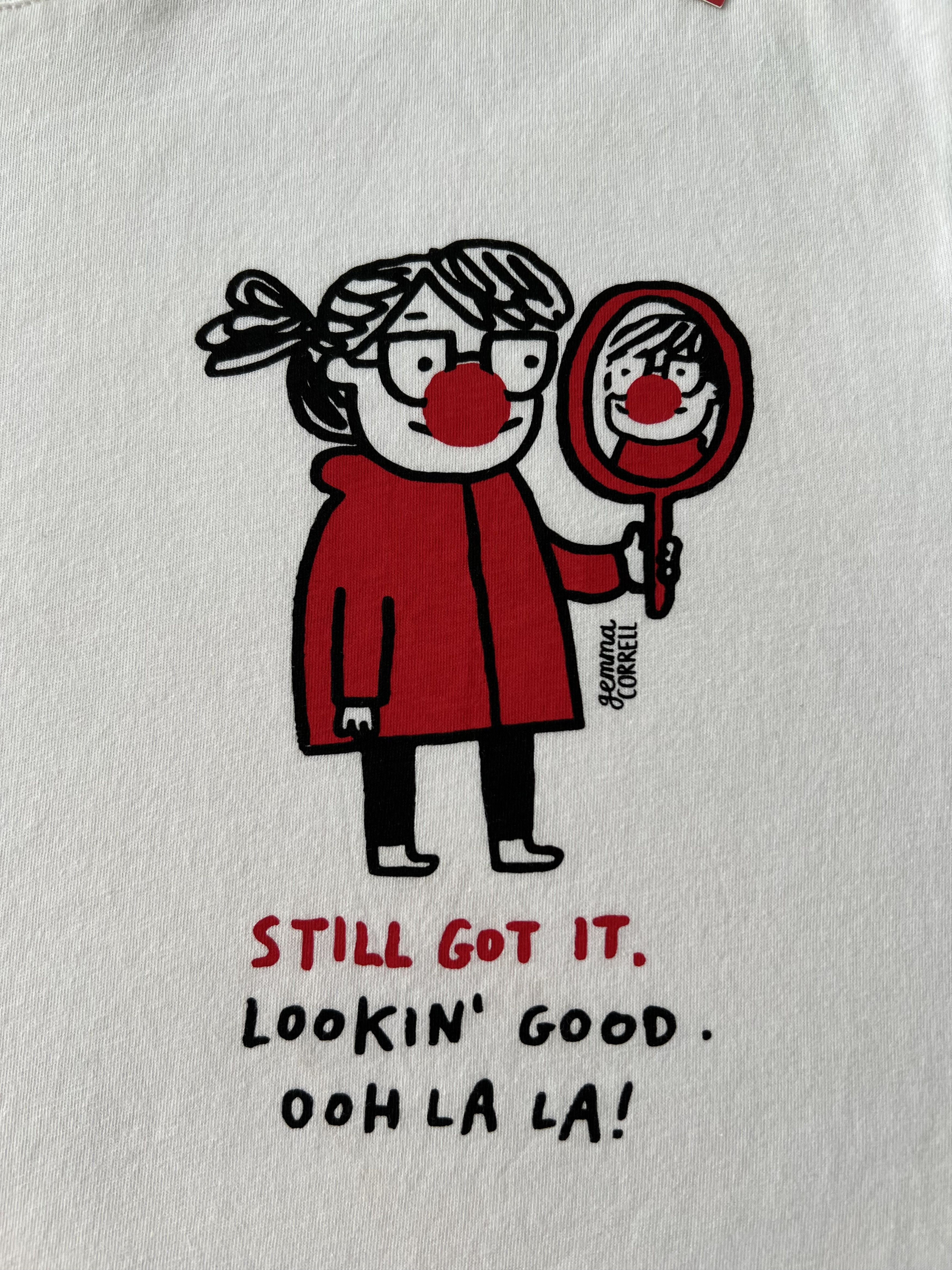 Arts & Science Comic Relief Gemma Correll Art Design White T-shirt Size US L / EU 52-54 / 3 - 4 Thumbnail