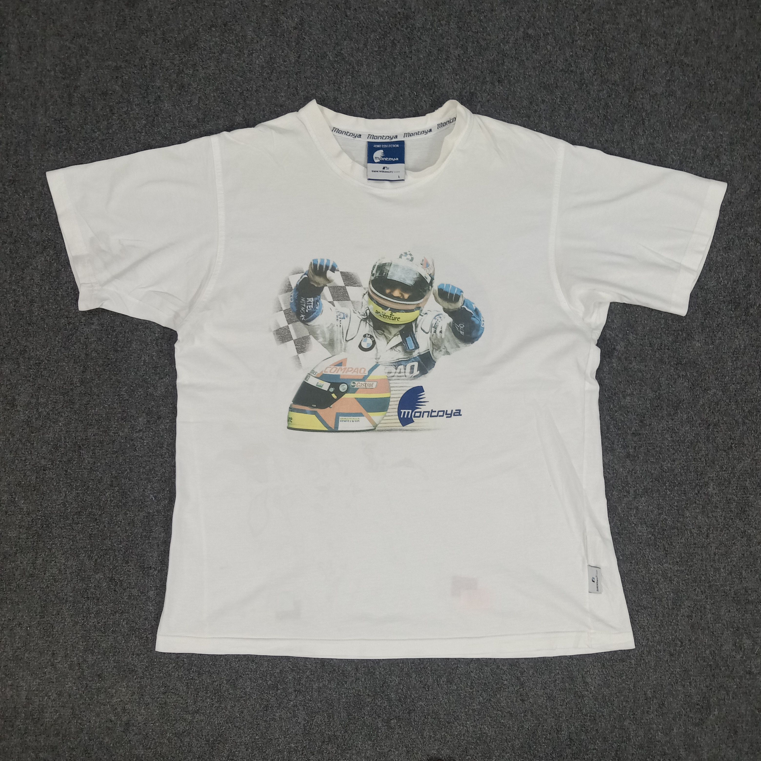 BMW × Vintage Montoya F1 BMW Williams Racing Tshirt Size US L / EU 52-54 / 3 - 1 Thumbnail