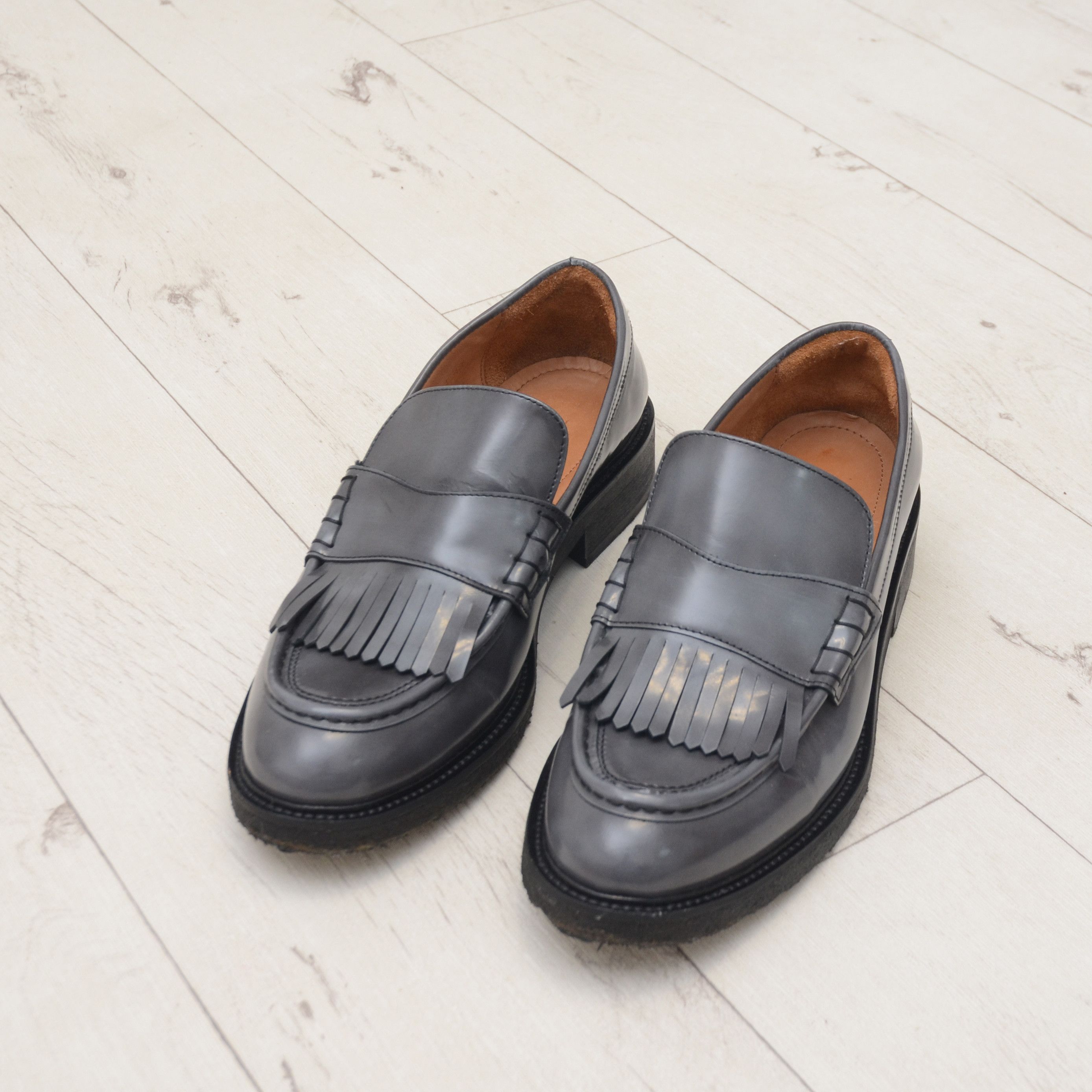 Billi Bi Billi Bi Copenhagen EU 42 Leather Loafers Slip-On Shoes Size US 12 / IT 42 - 7 Thumbnail