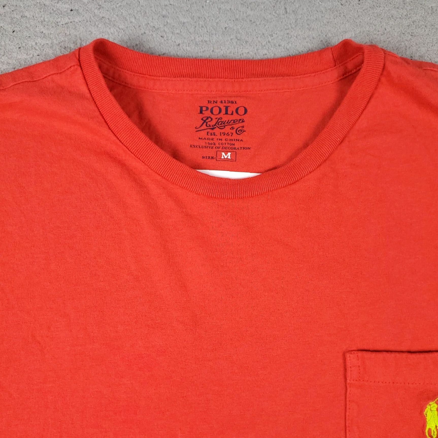 Polo Ralph Lauren Polo Ralph Lauren T-Shirt Mens Medium Red Casual Short Sleeve Crew Neck Size US M / EU 48-50 / 2 - 3 Thumbnail