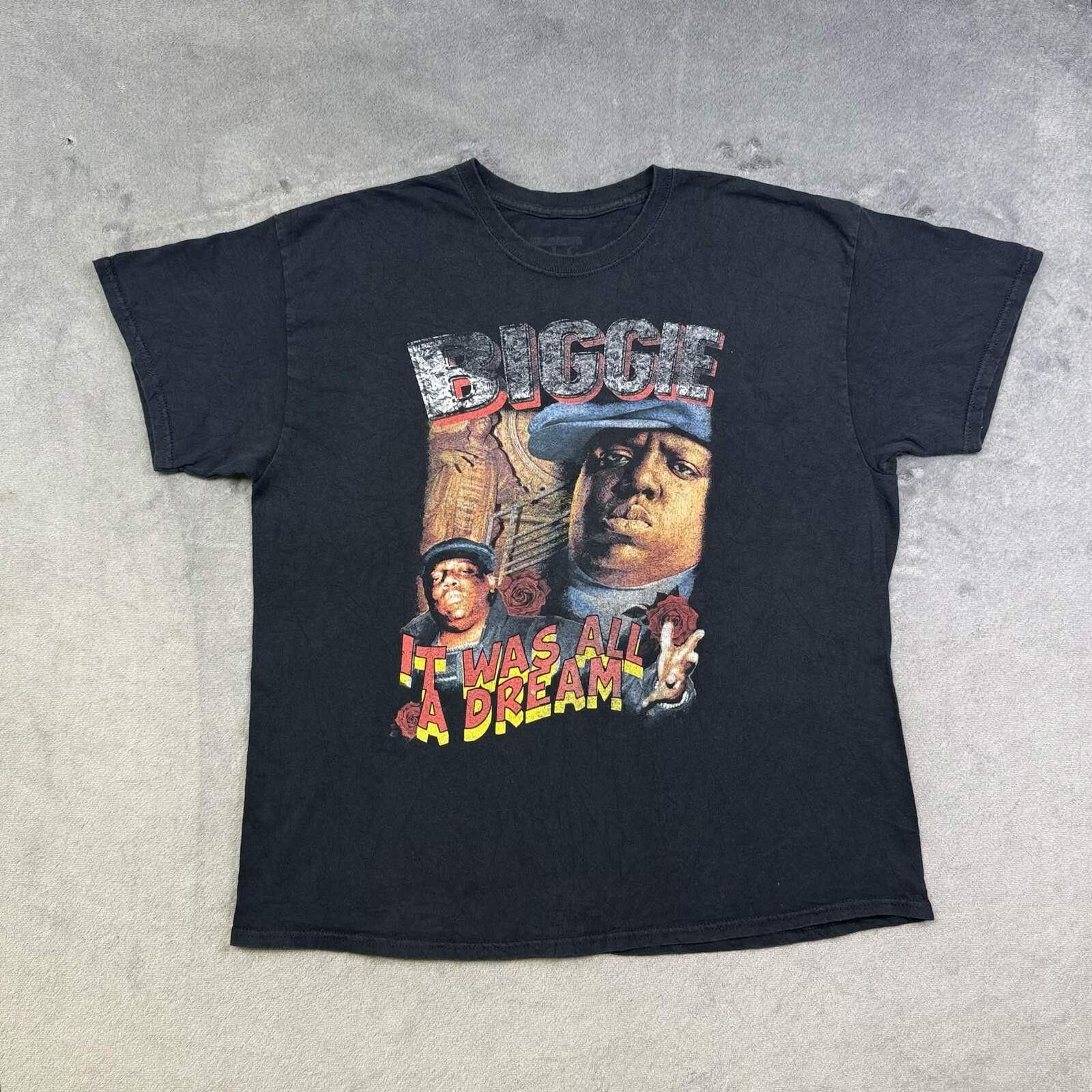 Vintage B.I.G Vintage Notorious Black Graphic T-Shirt Size ONE SIZE - 1 Thumbnail