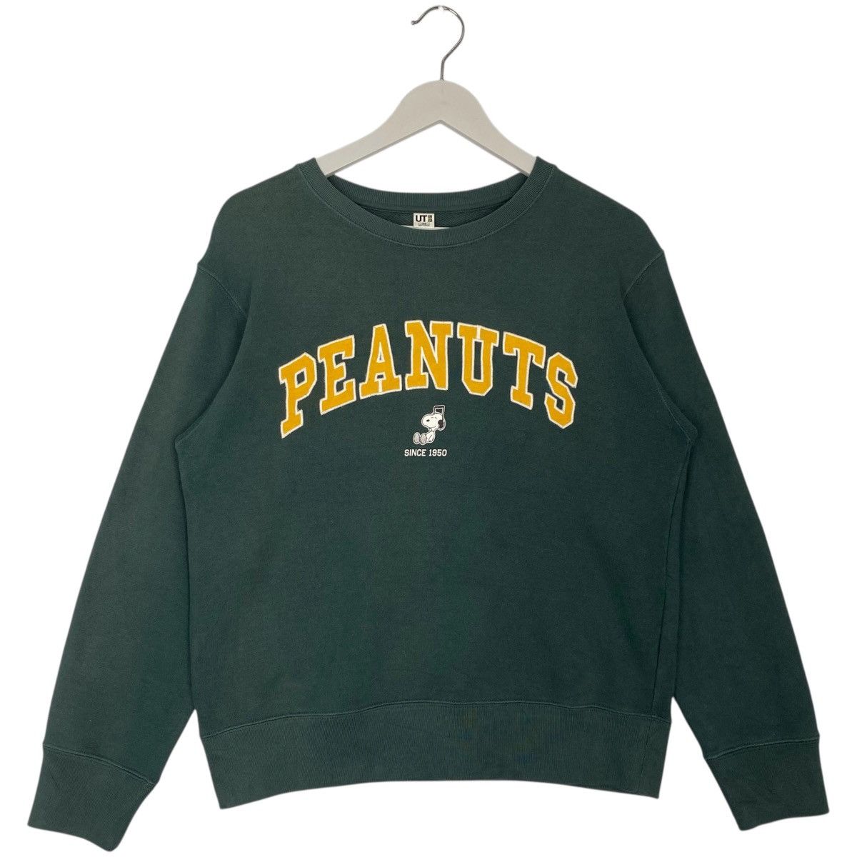 Vintage Vintage Peanuts Crewneck Sweatshirt Green Pullover Size S Size M / US 6-8 / IT 42-44 - 1 Thumbnail