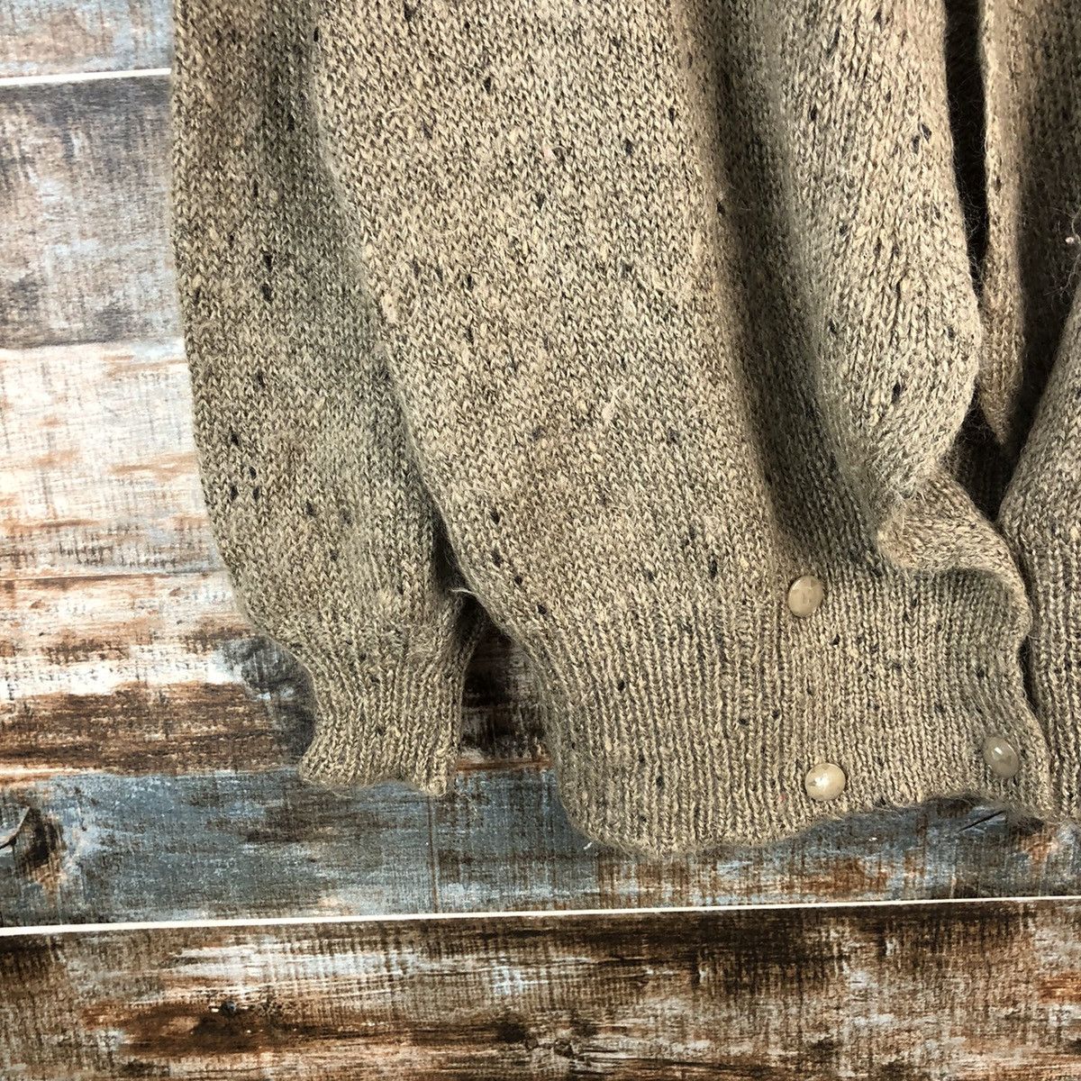 Homespun Knitwear × Japanese Brand Pinore Brown vintage mohair Cardigan Knitwear #A2251 Size M / US 6-8 / IT 42-44 - 7 Thumbnail