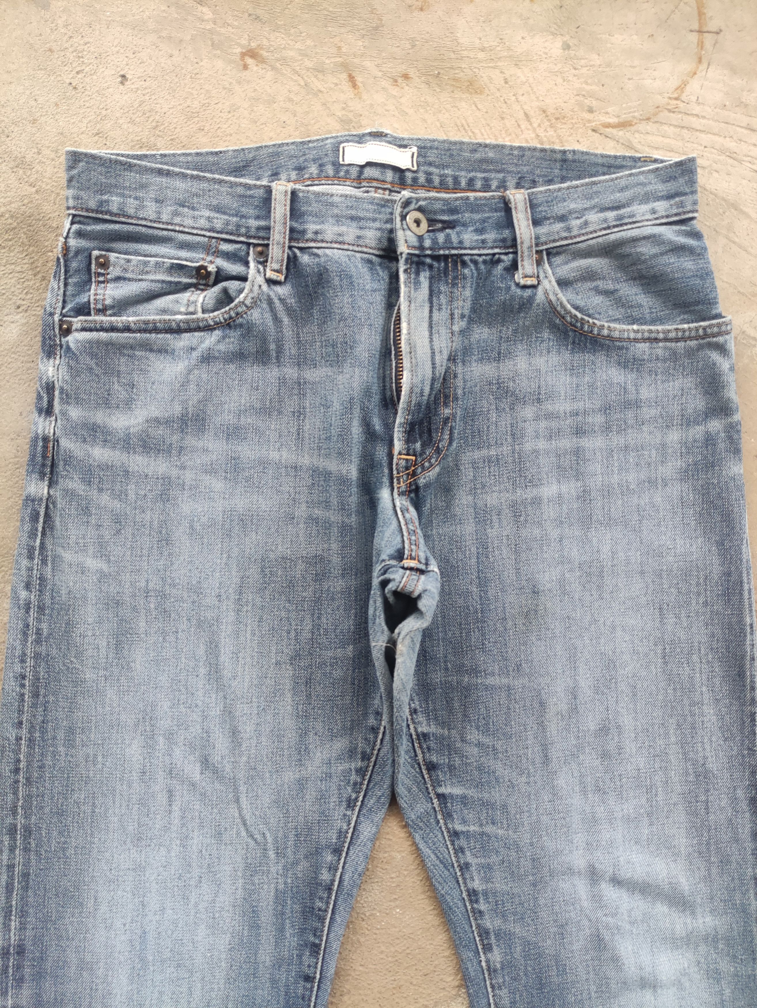 Japanese Brand Vintage Japanese Jean Distressed Faded Denim Size US 34 / EU 50 - 3 Thumbnail