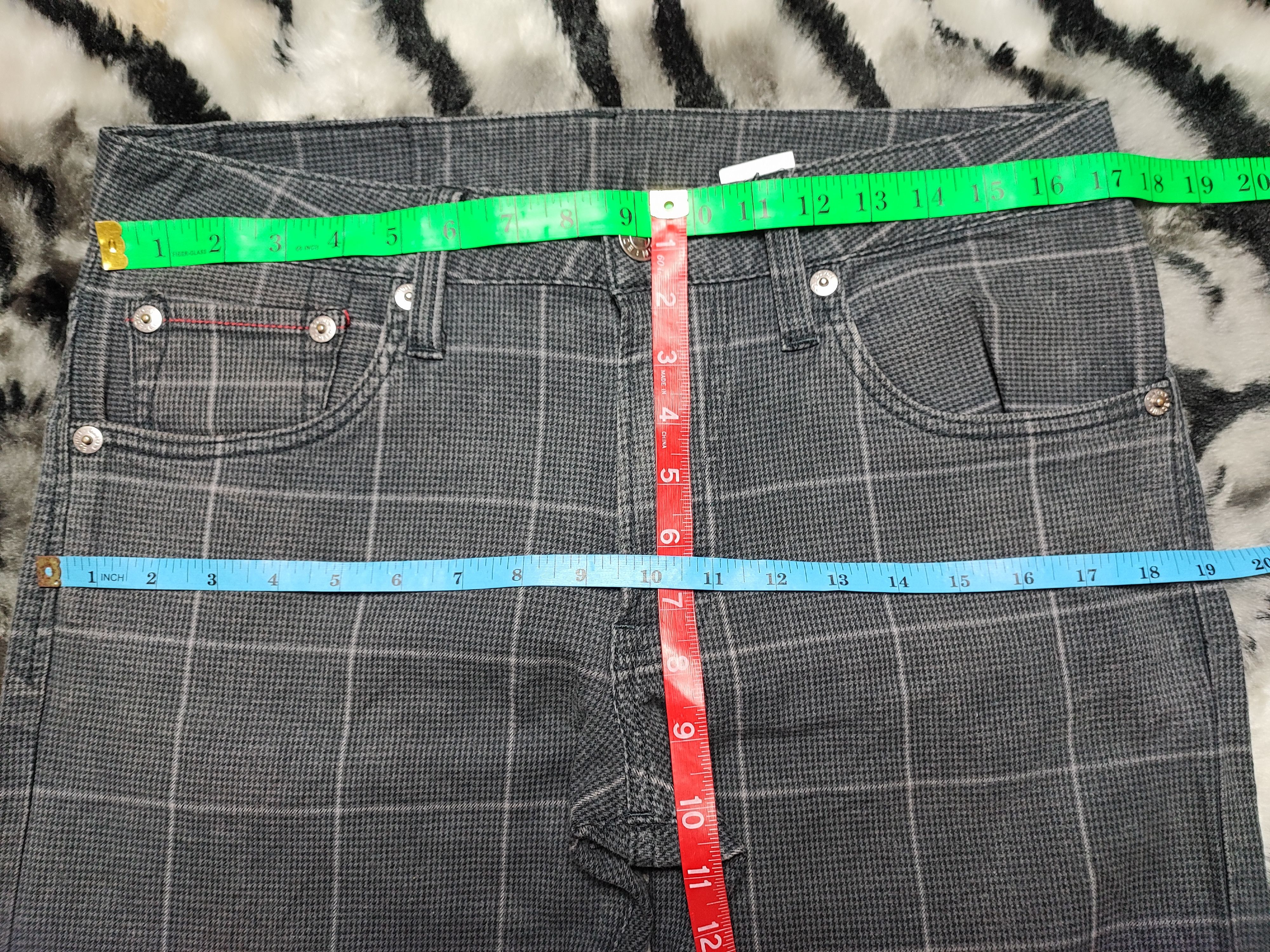 Edwin Edwin Blue Trip Checked Board Rare Size US 34 / EU 50 - 6 Thumbnail