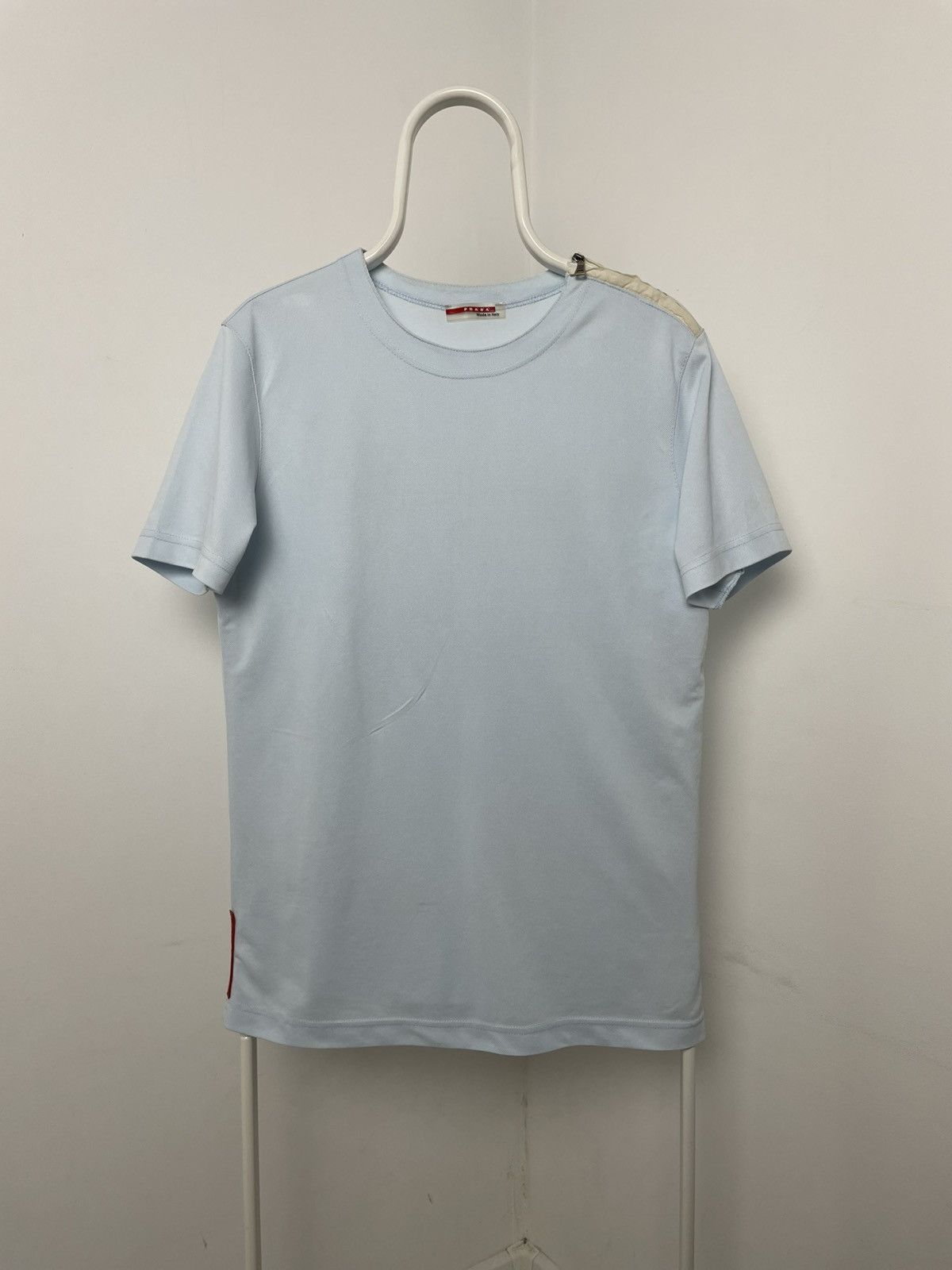 Prada Prada t-shirt zip shoulder red tab Size US M / EU 48-50 / 2 - 1 Thumbnail