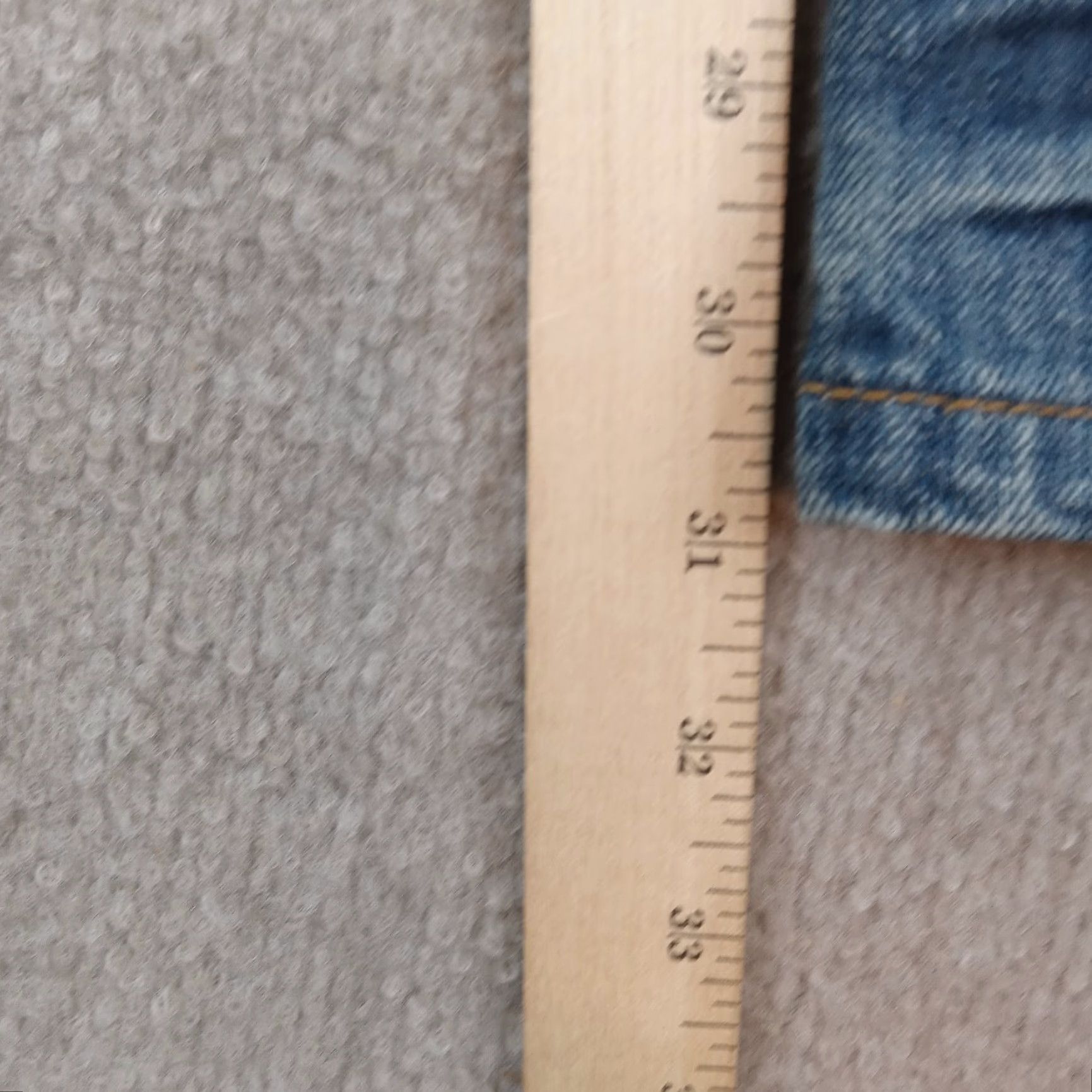 Denime Red Snap Jeans Mens Size 34x31 Blue Denim Casual Pockets Straight Leg Size US 34 / EU 50 - 3 Thumbnail