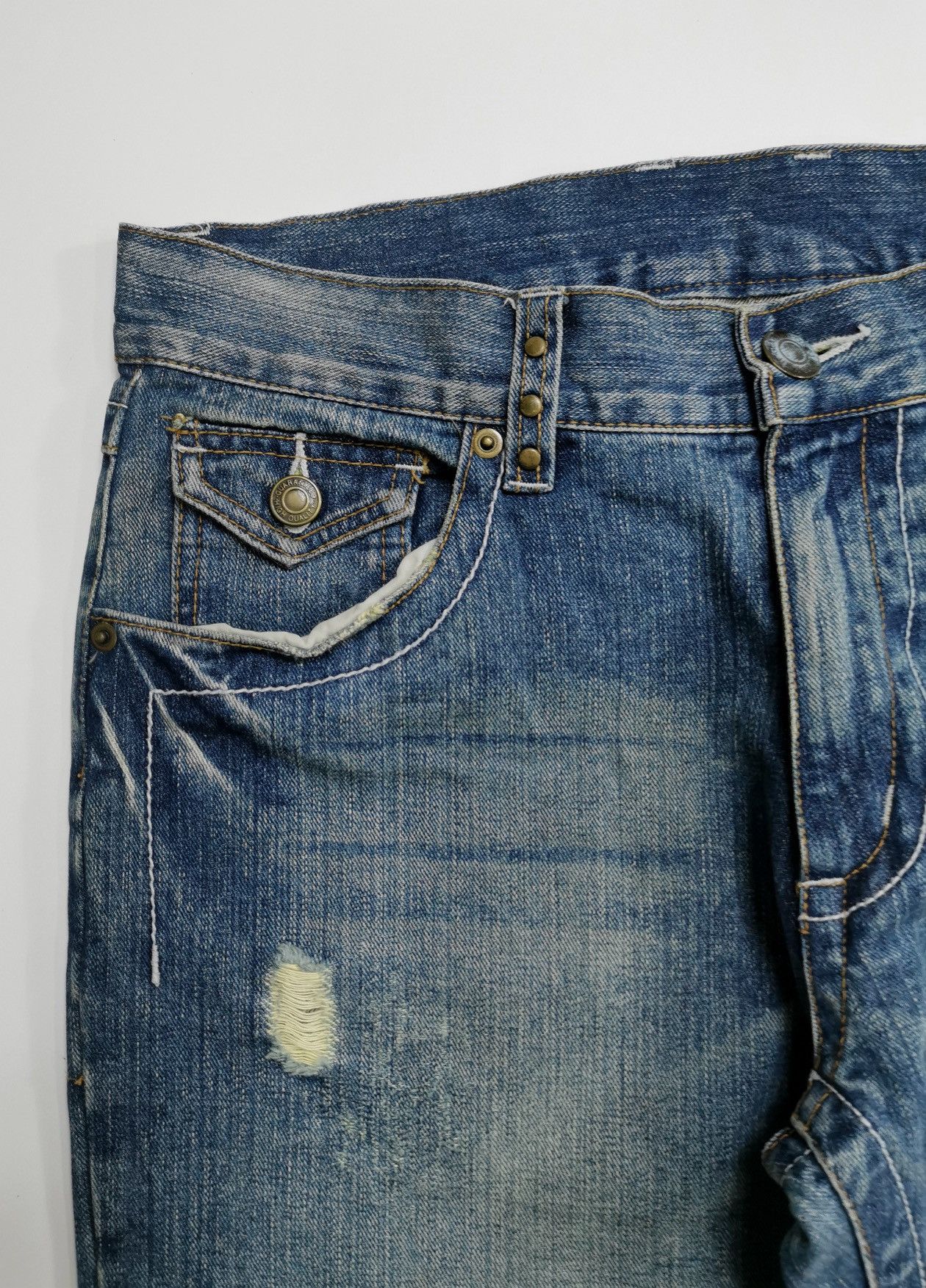 Japanese Brand Unbrand Bootcut Twist Seam Denim Jeans Size US 32 / EU 48 - 4 Thumbnail