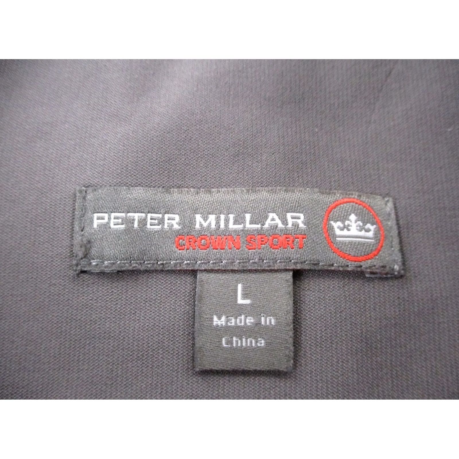 Peter Millar Peter Millar Jacket Mens L Gray Crown Sport Fleece Performance Outdoors Golf Shirt Size US L / EU 52-54 / 3 - 6 Thumbnail