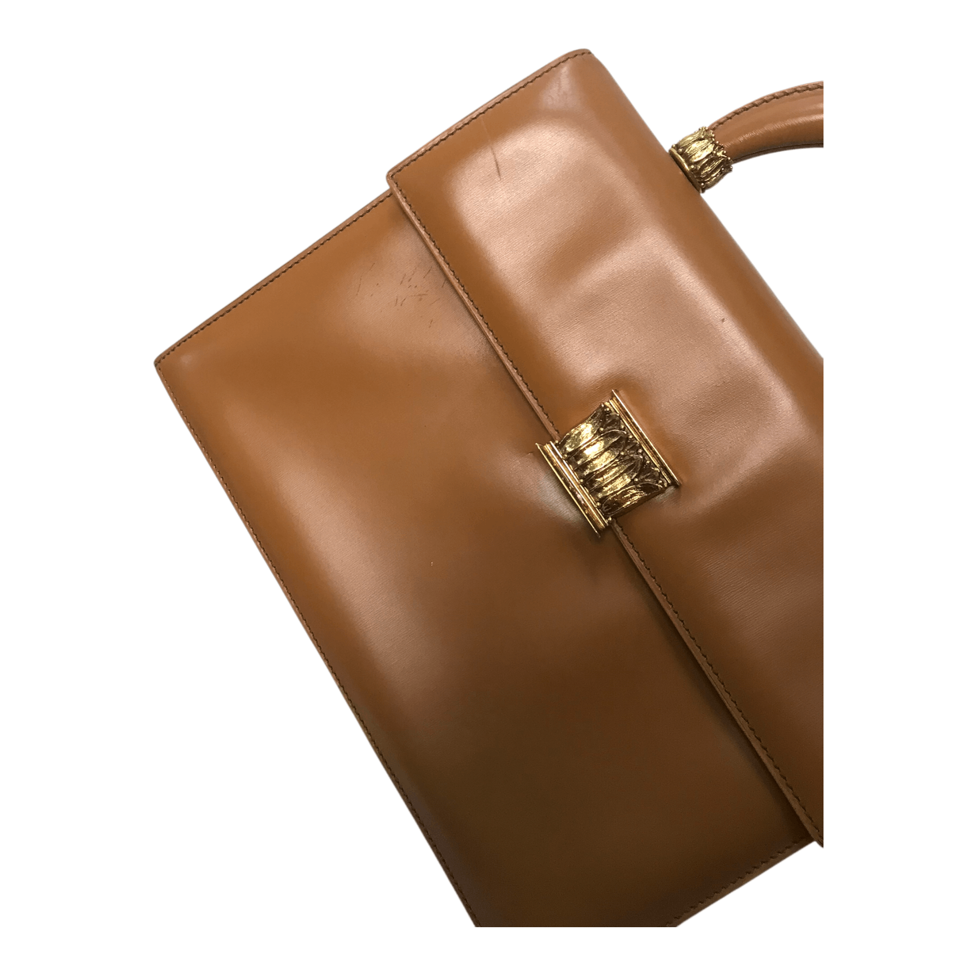 Christian Dior Monsieur Cristian Dior Leather Brown HandBag Size ONE SIZE - 3 Thumbnail