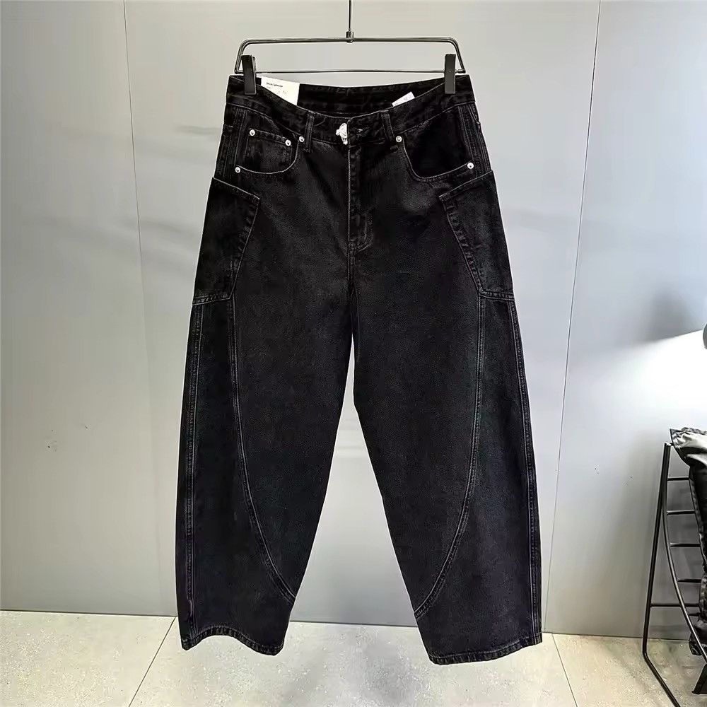 Jean Hip Hop Stacked Baggy Jeans Size US 33 - 5 Thumbnail