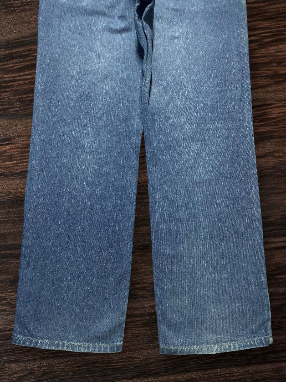 Japanese Brand Vintage Japanese Brand Edwin 703 Blue Wash Distressed Jeans Size US 30 / EU 46 - 6 Thumbnail