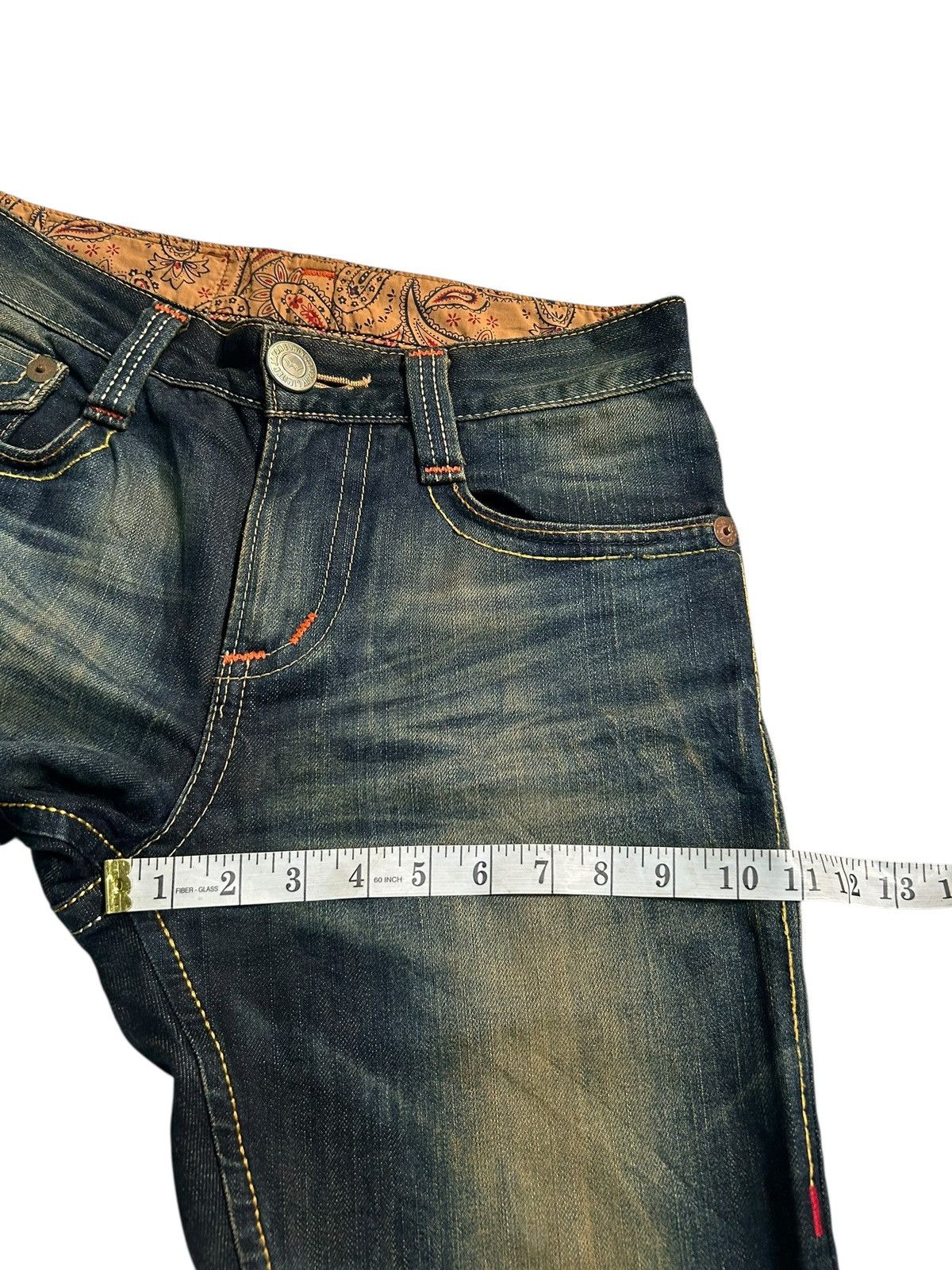 Japanese Brand × Kapital × Vintage VINTAGE EDWIN RUSTY MUDWASH PUNK GRUNGE STYLE DENIM JEANS Size US 30 / EU 46 - 17 Thumbnail