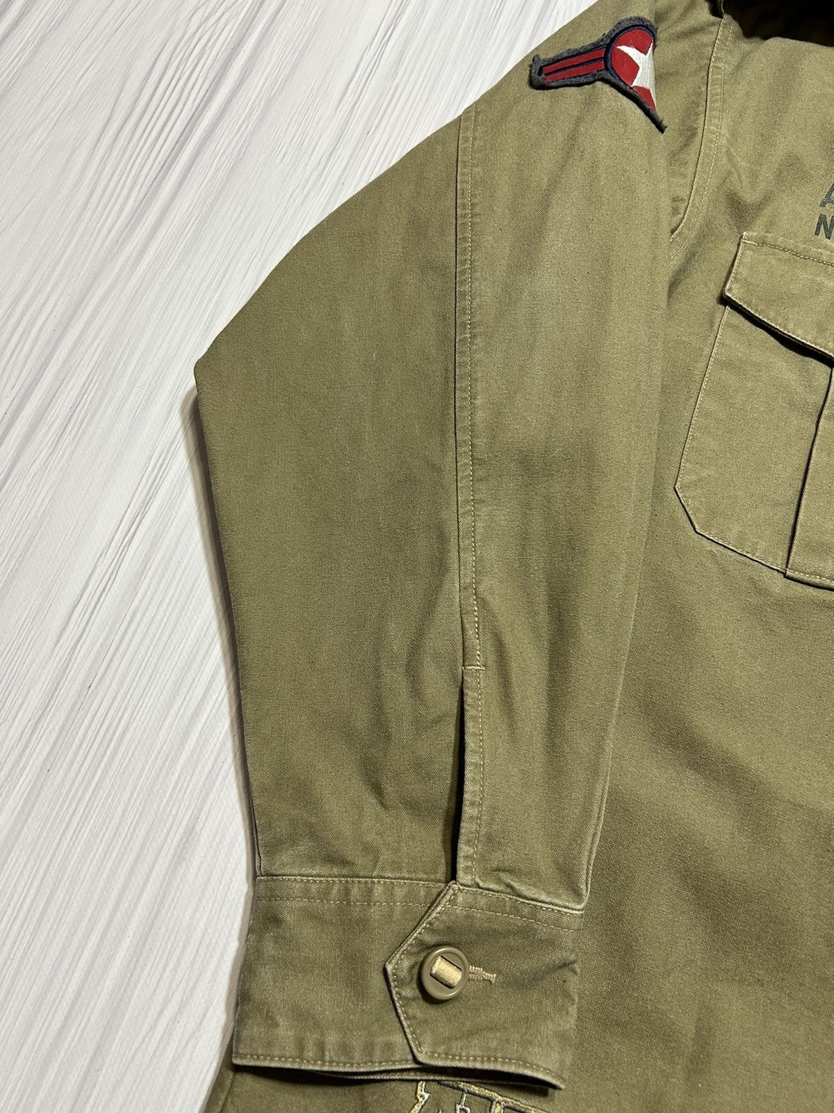 Avirex Vintage Military Avirex USA Army Patch Button Up Jacket Size US M / EU 48-50 / 2 - 5 Thumbnail