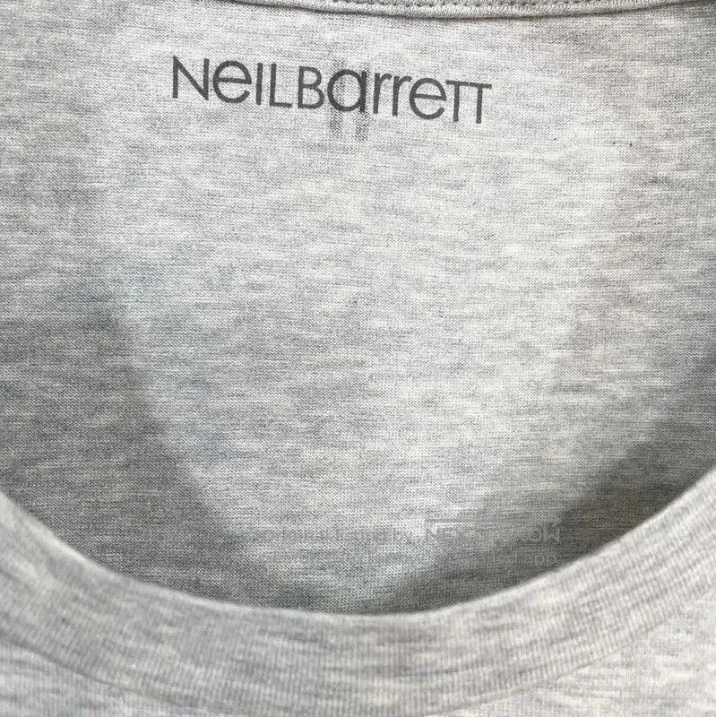 Neil Barrett NeIL BarreTT Gray Cotton Short Sleeve T-Shirt . Size US M / EU 48-50 / 2 - 4 Thumbnail