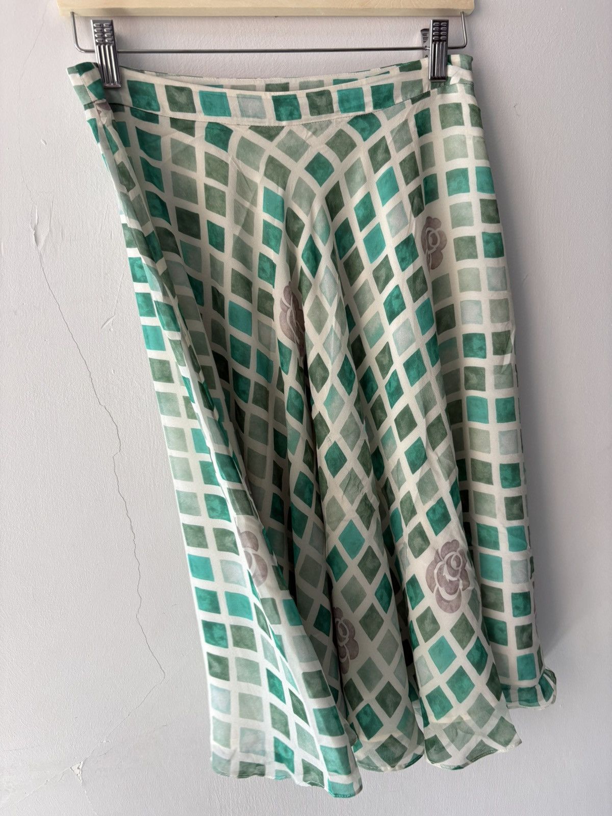 Vintage Beymen silk skirt Size 26" / US 2 / IT 38 - 7 Thumbnail