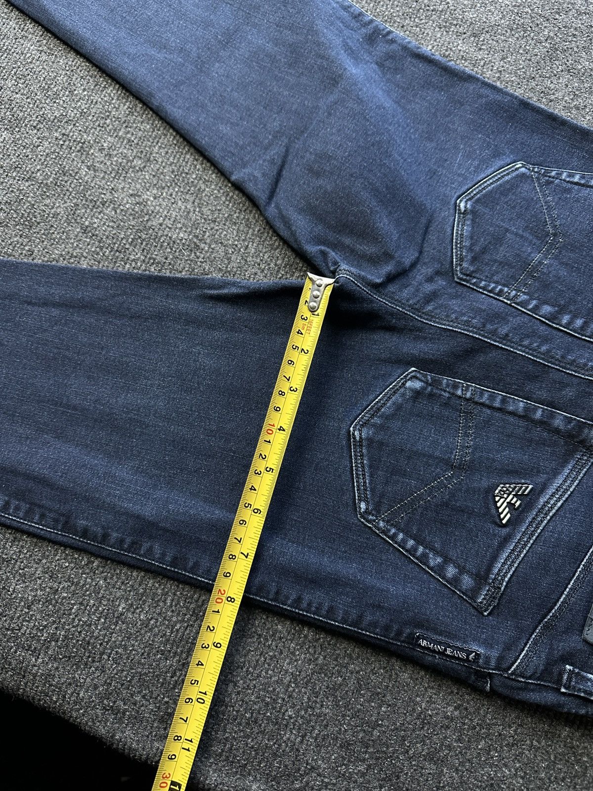 Armani 🚨Y2K WOMEN ARMANI JEANS WITH LOGO AVANT GARDE DENIM PANTS Size 26" / US 2 / IT 38 - 13 Thumbnail