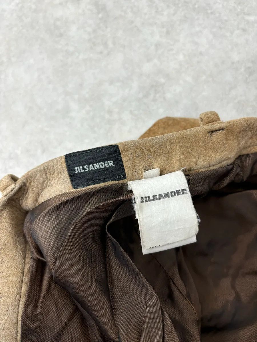 Jil Sander Jil Sander Brown Leather Classy Pants Size US 32 / EU 48 - 14 Thumbnail