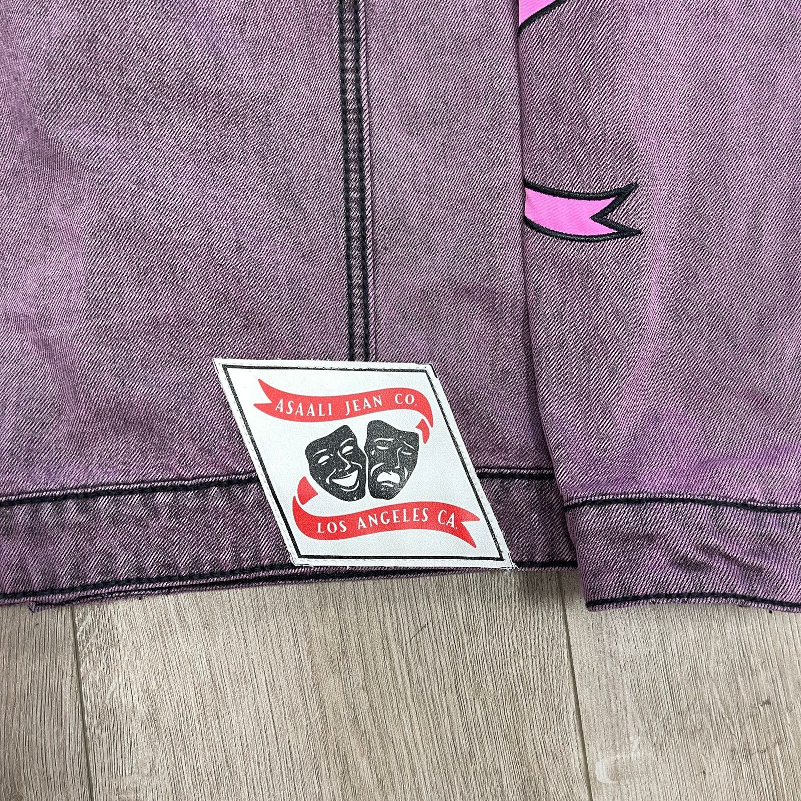 Asaali New Asaali Jeans Co Stone Wash Denim Jacket Purple Large L Size US L / EU 52-54 / 3 - 2 Thumbnail