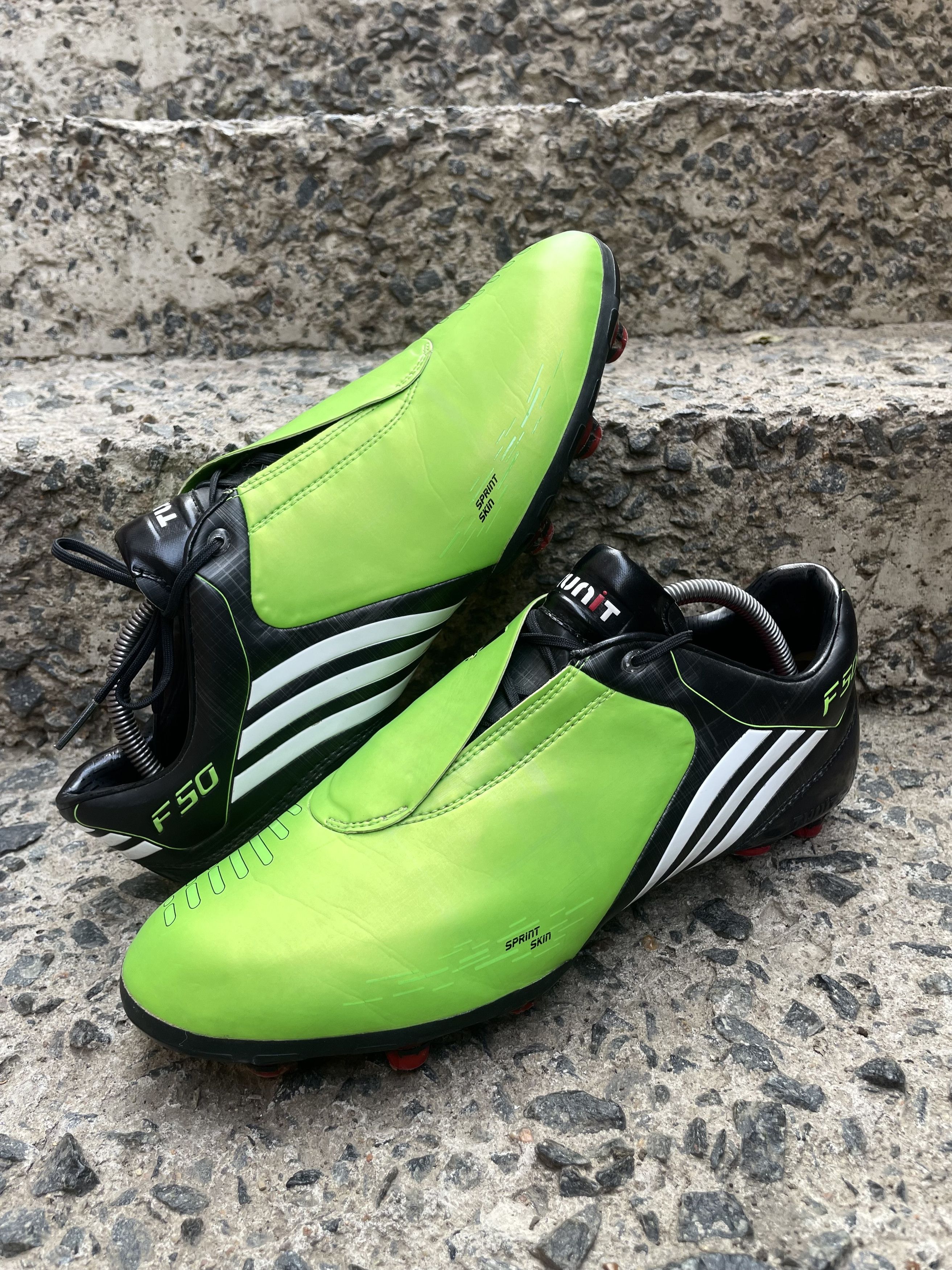 Adidas × Vintage Rare adidas f50 tunit vintage boots green 2010 Size US 12 / EU 45 - 3 Thumbnail