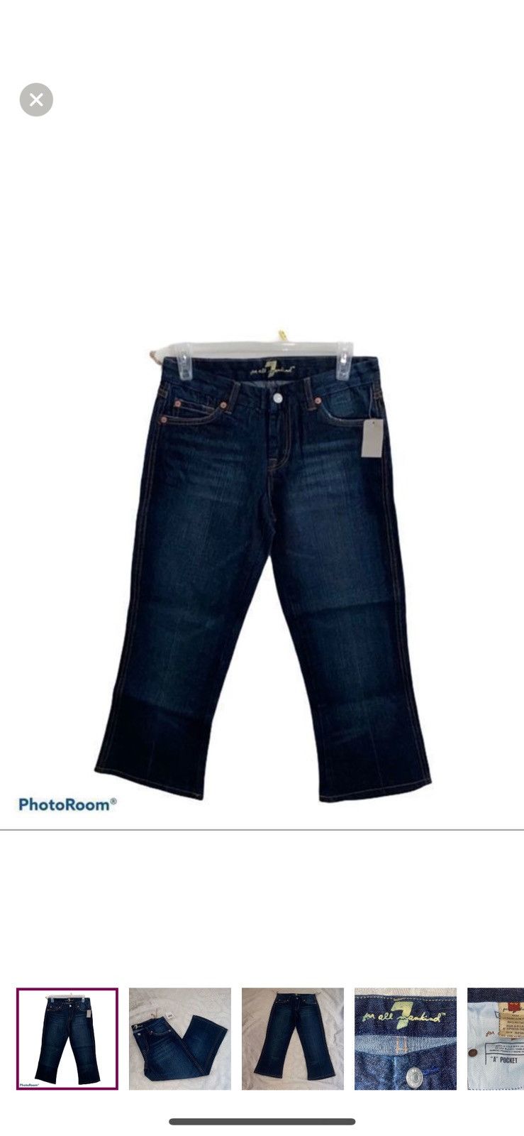 7 For All Mankind 7 for all mankind a pocket jean capris size 26 Size 26" / US 2 / IT 38 - 1 Thumbnail