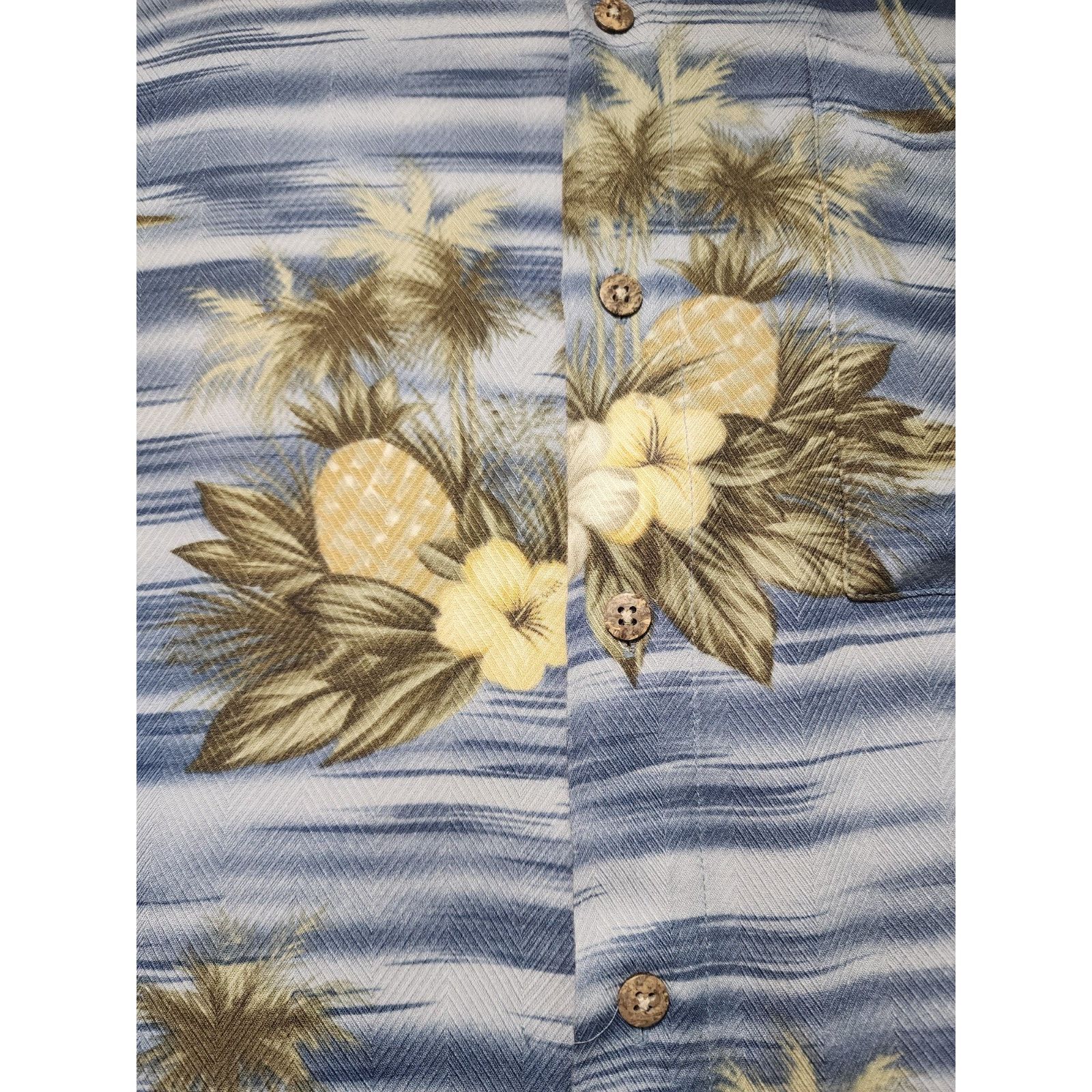 Campia Moda Campia Moda Mens L Hawaiian Shirt Pineapple Blue Floral Size US L / EU 52-54 / 3 - 3 Thumbnail