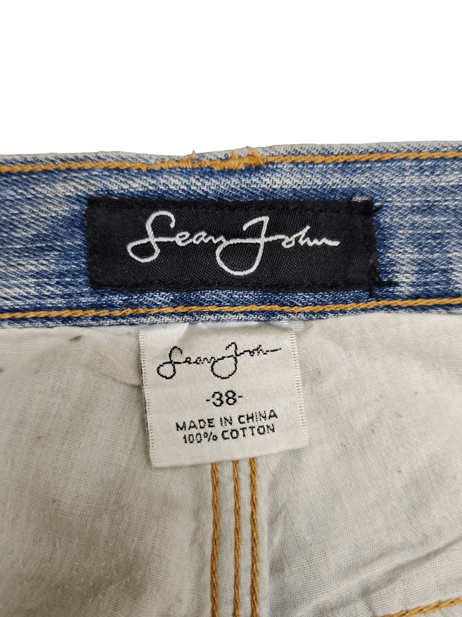 Sean John Sean John Embroidered Wide Leg Denim Y2k Jnco Baggy Jeans Size US 38 / EU 54 - 15 Thumbnail