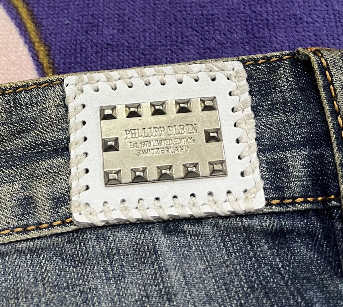 Philipp Plein ROEN x PHILIPP PLEIN Distressed Denim x Skulls Size US 30 / EU 46 - 6 Thumbnail