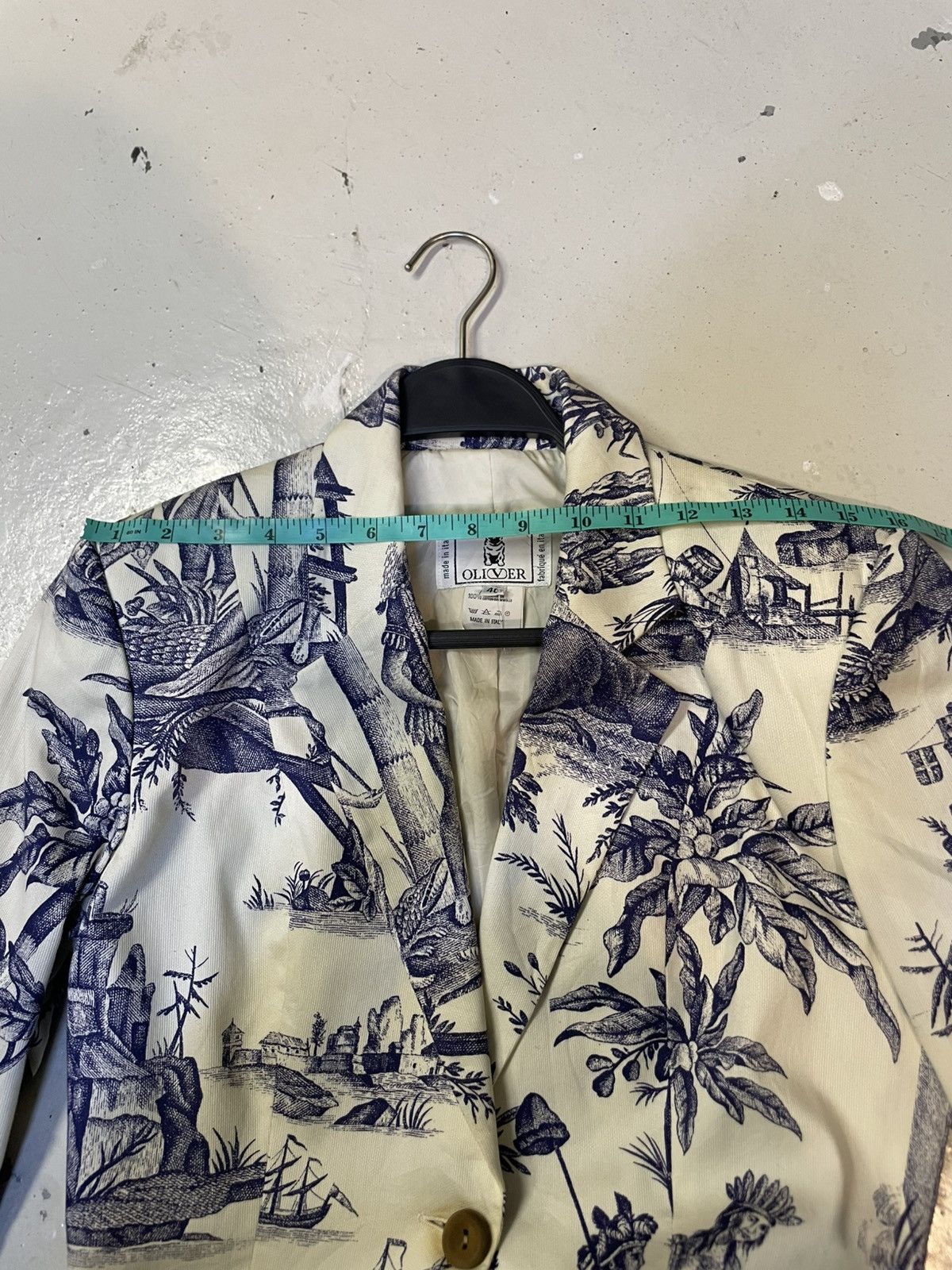 Valentino × Vintage Valentino Oliver Full Print Blazer Size S / US 4 / IT 40 - 13 Thumbnail