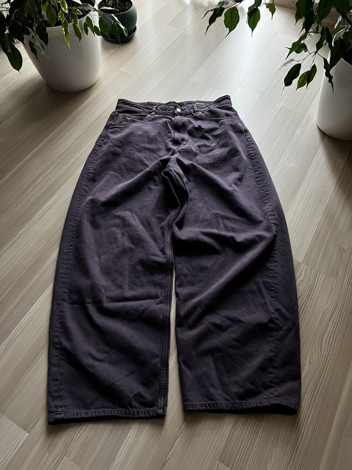 Other CRAZY VINTAGE SUPER BAGGY PURPLE DENIM JEANS JNCO STYLE Y2K Size US 34 / EU 50 - 2 Thumbnail