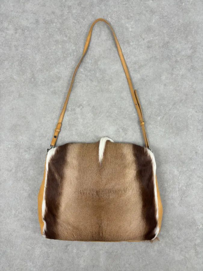 Dries Van Noten SS2015 Dries Van Noten Fur Beige Leather Shoulder Bag Size ONE SIZE - 10 Thumbnail