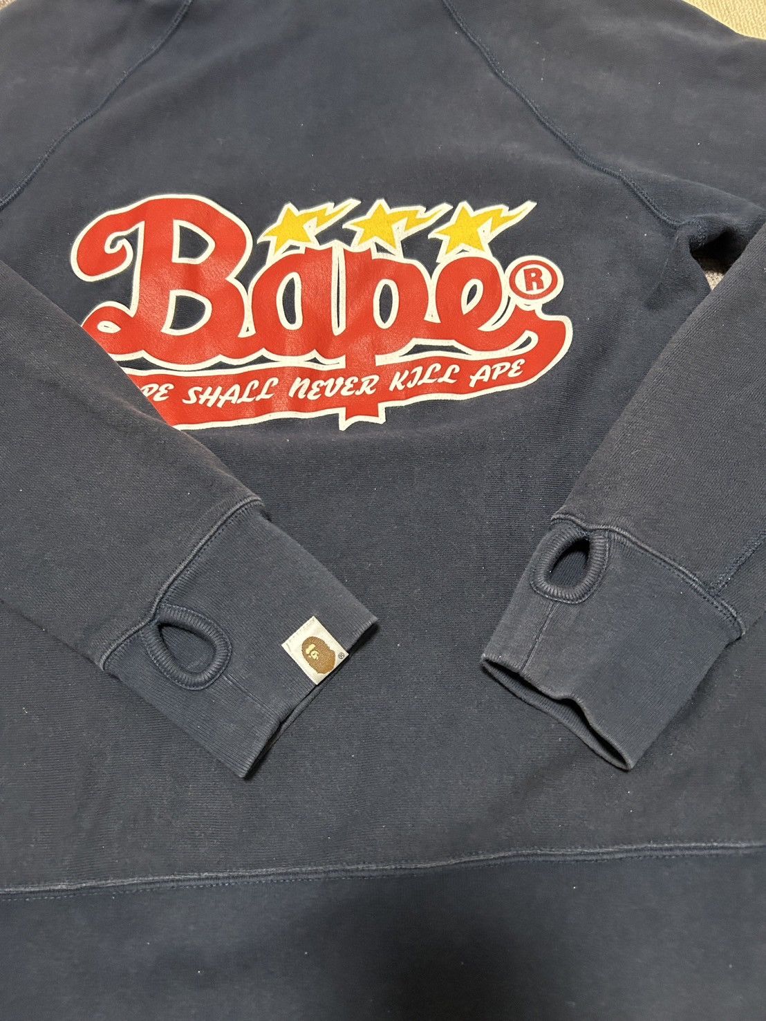 Bape Bape Bape Star Logo Black Pullover Hoodie Size US S / EU 44-46 / 1 - 11 Thumbnail