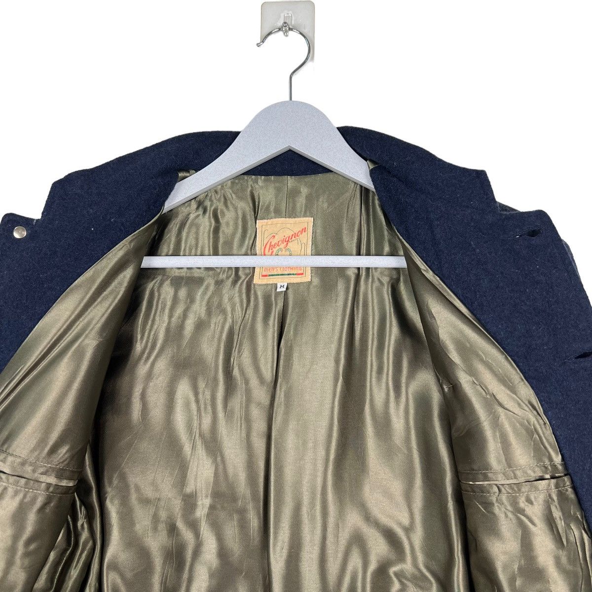 Chevignon 🔥 RARE 80s CHEVIGNON WOOL CROPPED BOMBER JACKET Size US M / EU 48-50 / 2 - 11 Thumbnail