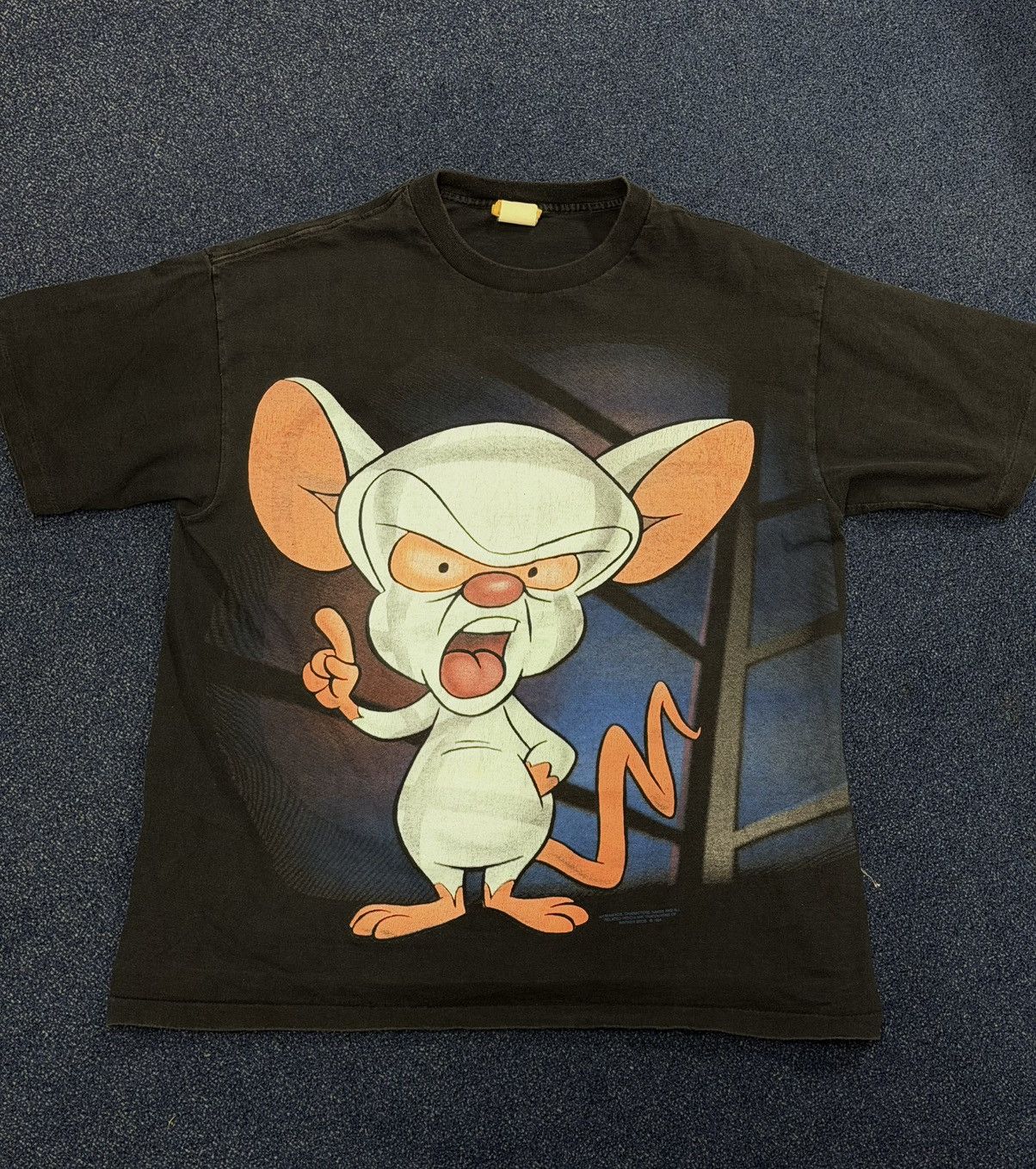 Vintage 1994 Pinky and The Brian Cartoon TV Show T-shirt Size US XL / EU 56 / 4 - 1 Thumbnail