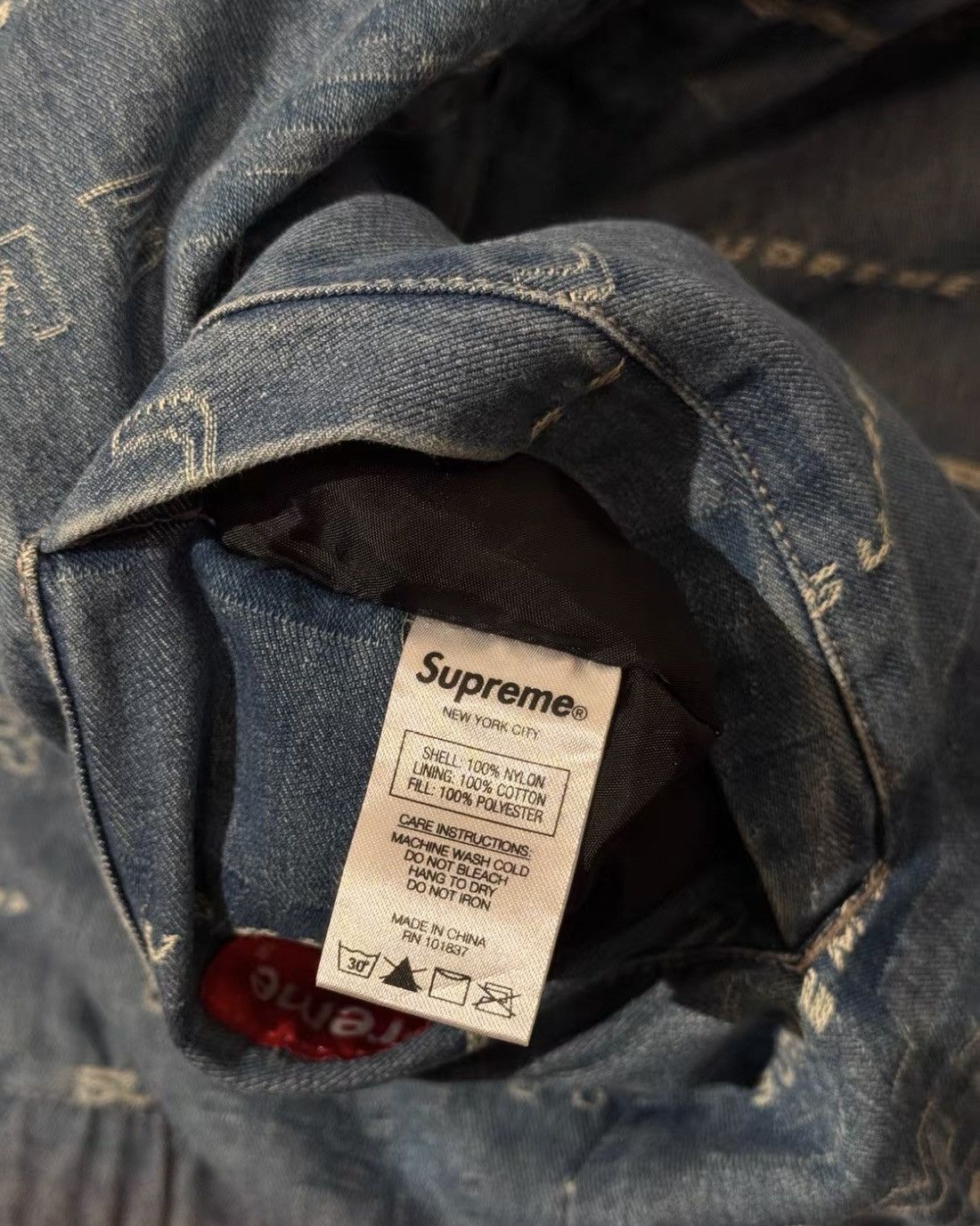 Supreme FW19 Supreme Reversible Dimensions Logo Denim Work Jacket Size US M / EU 48-50 / 2 - 3 Thumbnail