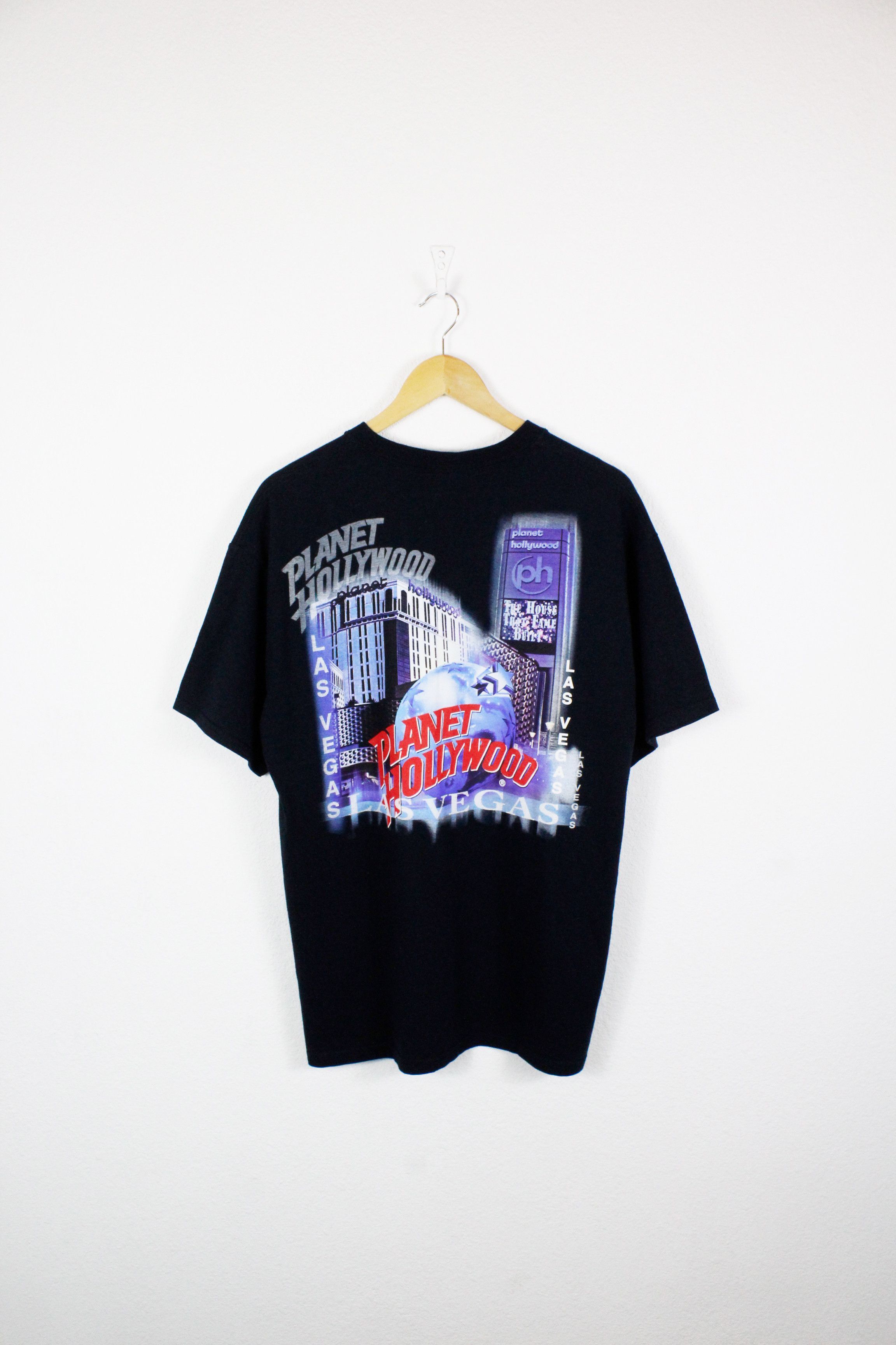Planet Hollywood × Vintage Vintage 1998 Planet Hollywood Las Vegas Print Logo Tee 90s Size US L / EU 52-54 / 3 - 5 Thumbnail
