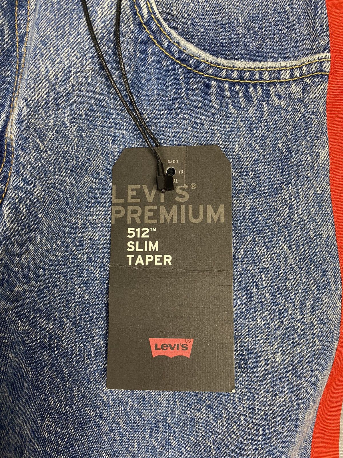 Designer × Levi's Levis 512 Premium San Francisco Reflective Wash Denim Jeans Size US 33 - 5 Thumbnail