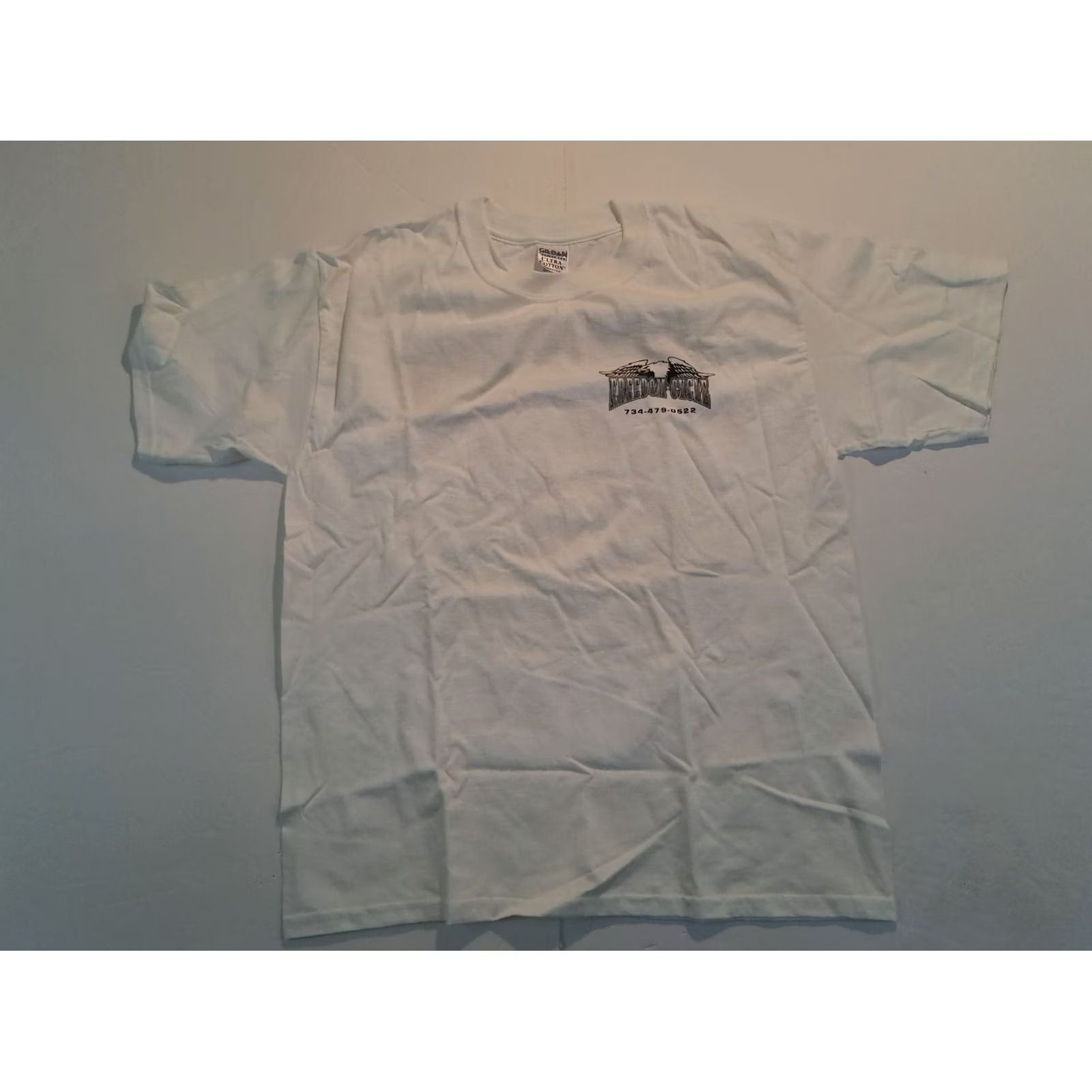 Gildan Freedom Cycle Harley-Davidson Dealer T-Shirt Large White Motorcycle Mens L Size US L / EU 52-54 / 3 - 3 Thumbnail
