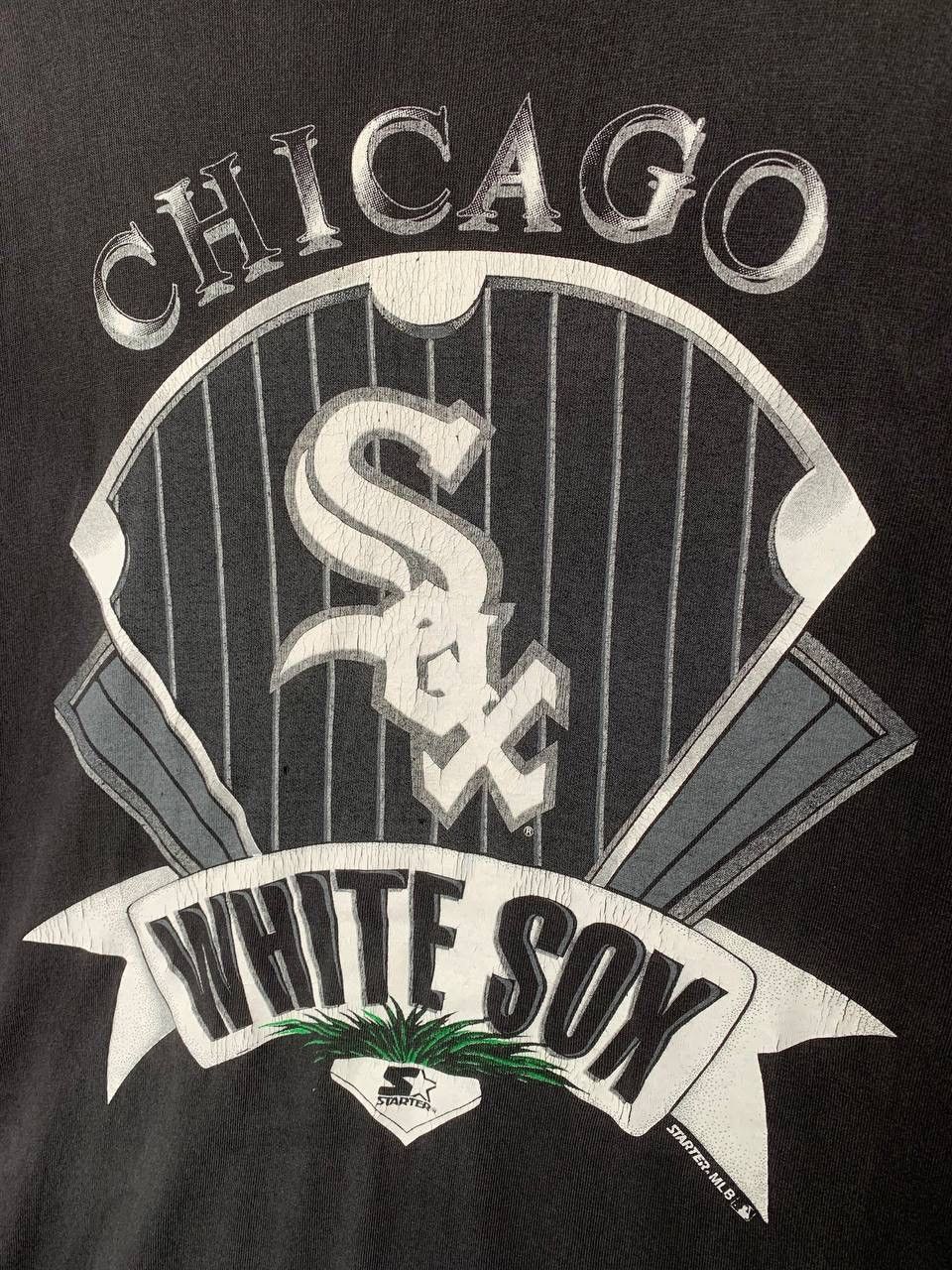 MLB × Vintage Vintage 1991 Starter Chicago White Sox Tee Shirt Size US L / EU 52-54 / 3 - 3 Thumbnail